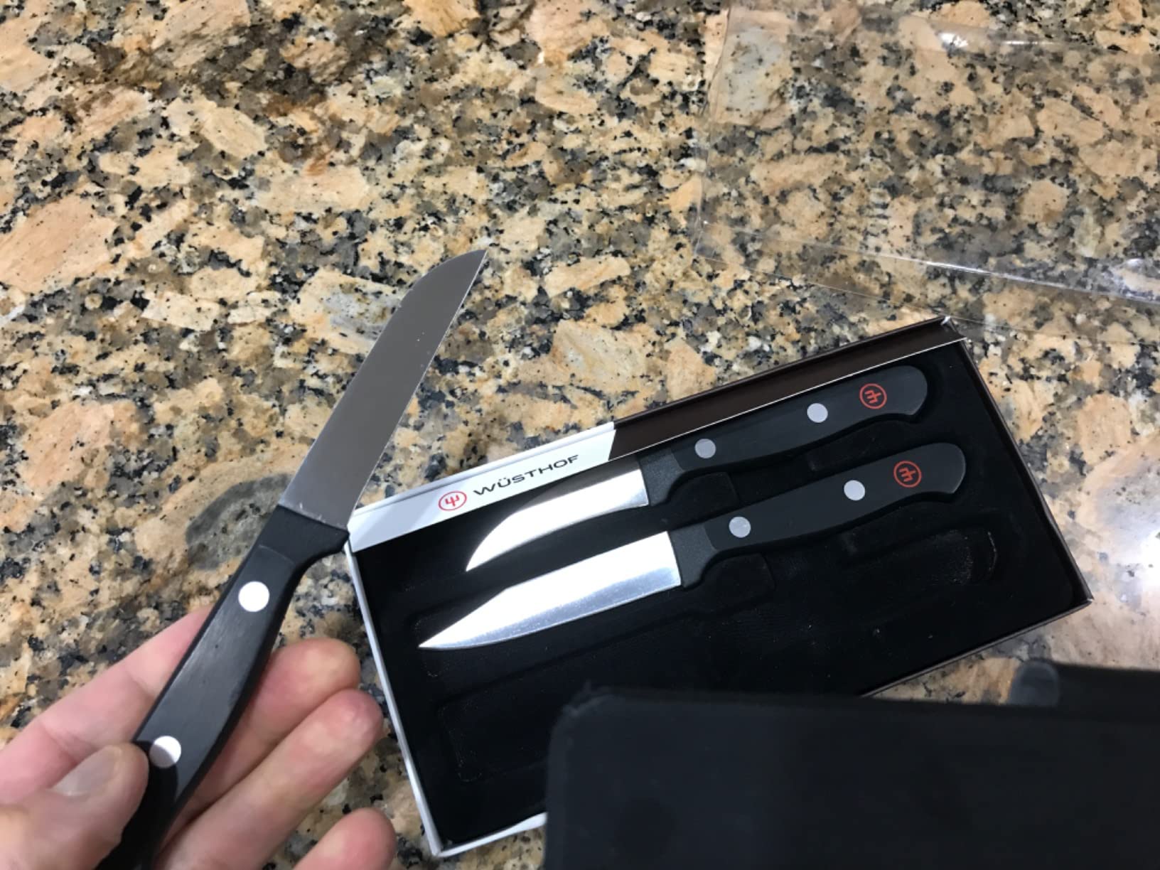 WUSTHOF Gourmet 3-Piece Paring Knife Set, Black customer photo 2