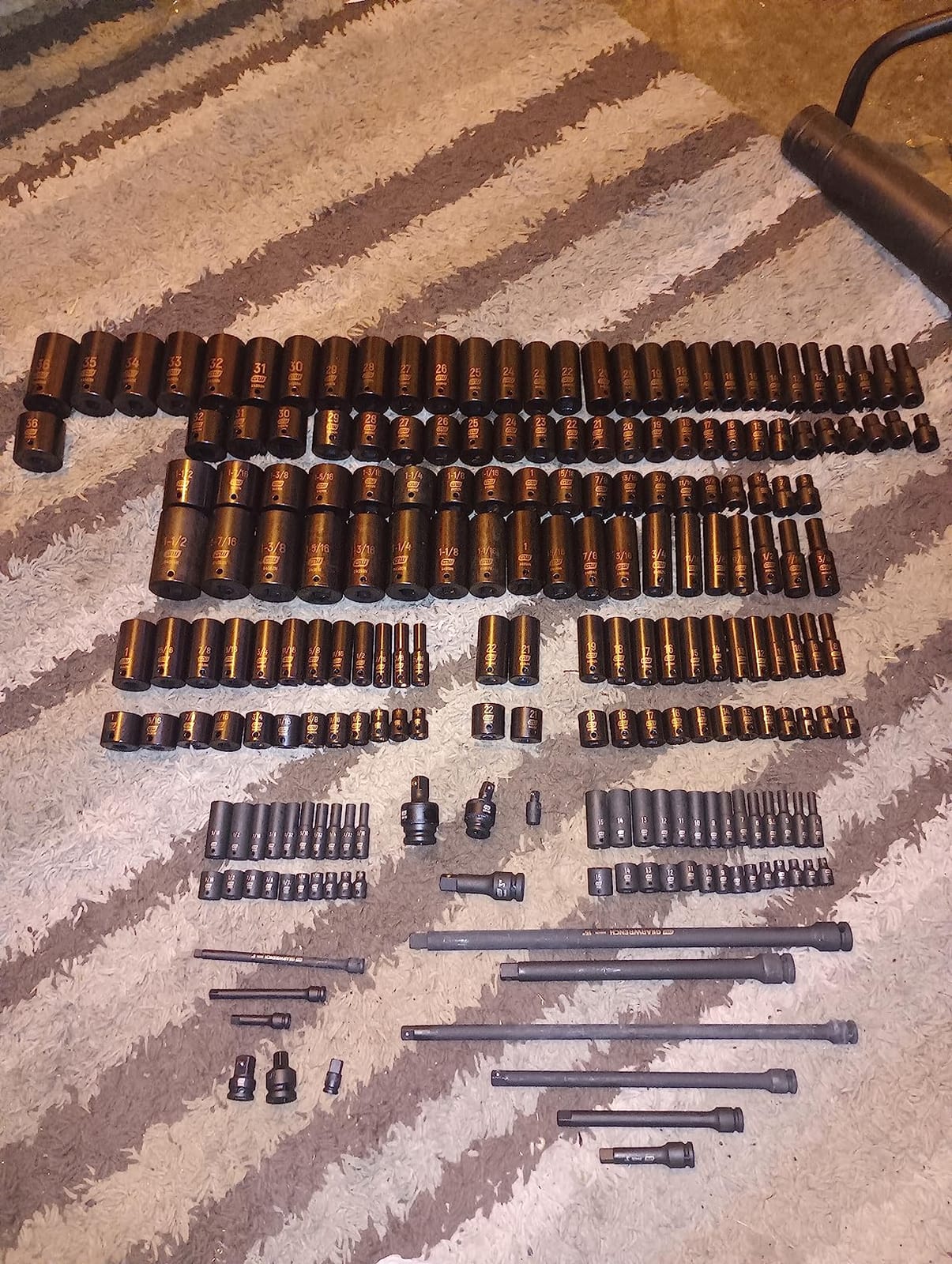GEARWRENCH 209 Piece SAE/Metric Std/Deep Master Impact Socket Set | 89072 customer photo 2