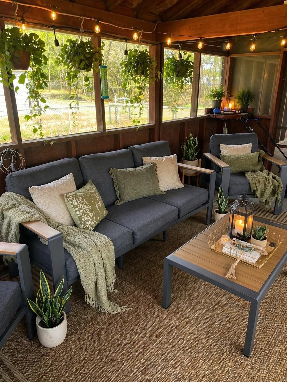 nuLOOM Asha Light Brown Bordered Indoor/Outdoor Area Rug, 8' x 10' customer photo 1