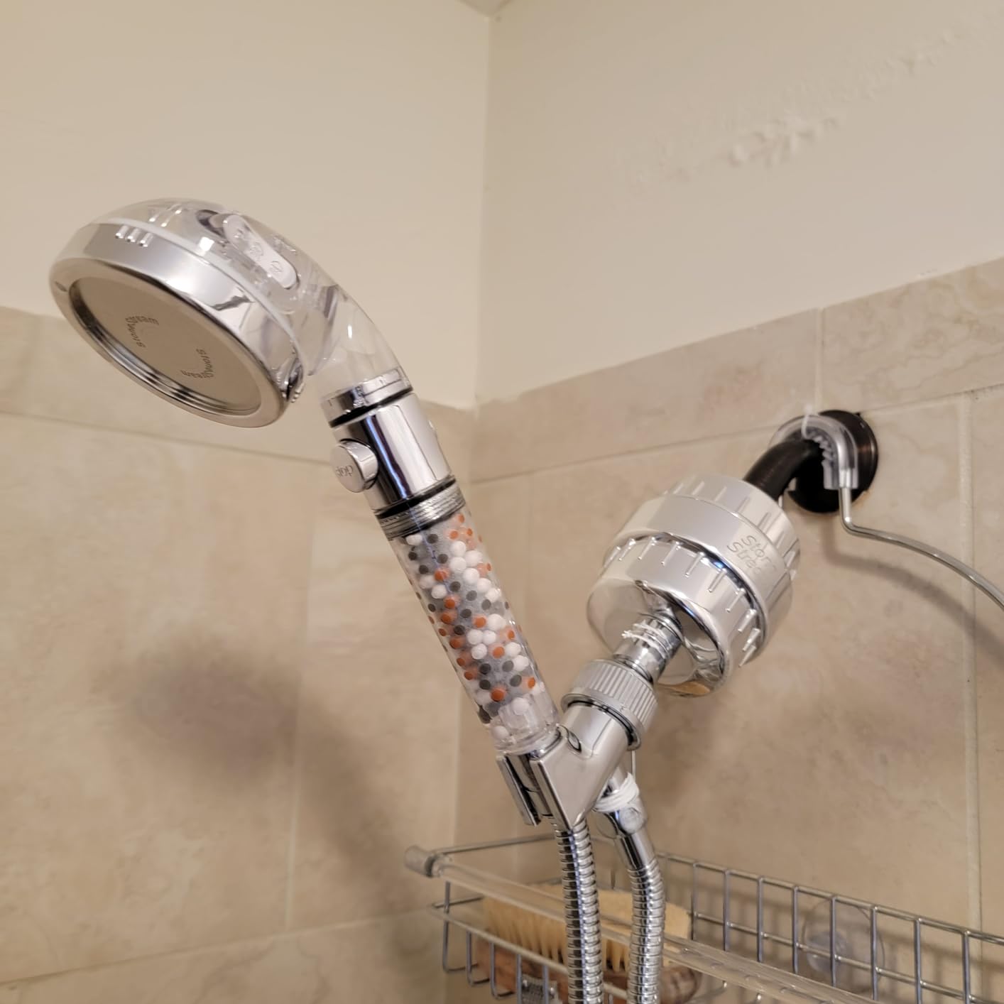 Original StoneStream EcoPower High Pressure Handheld Shower Head + Shower Filter + Wall Adapter Kit customer photo 1