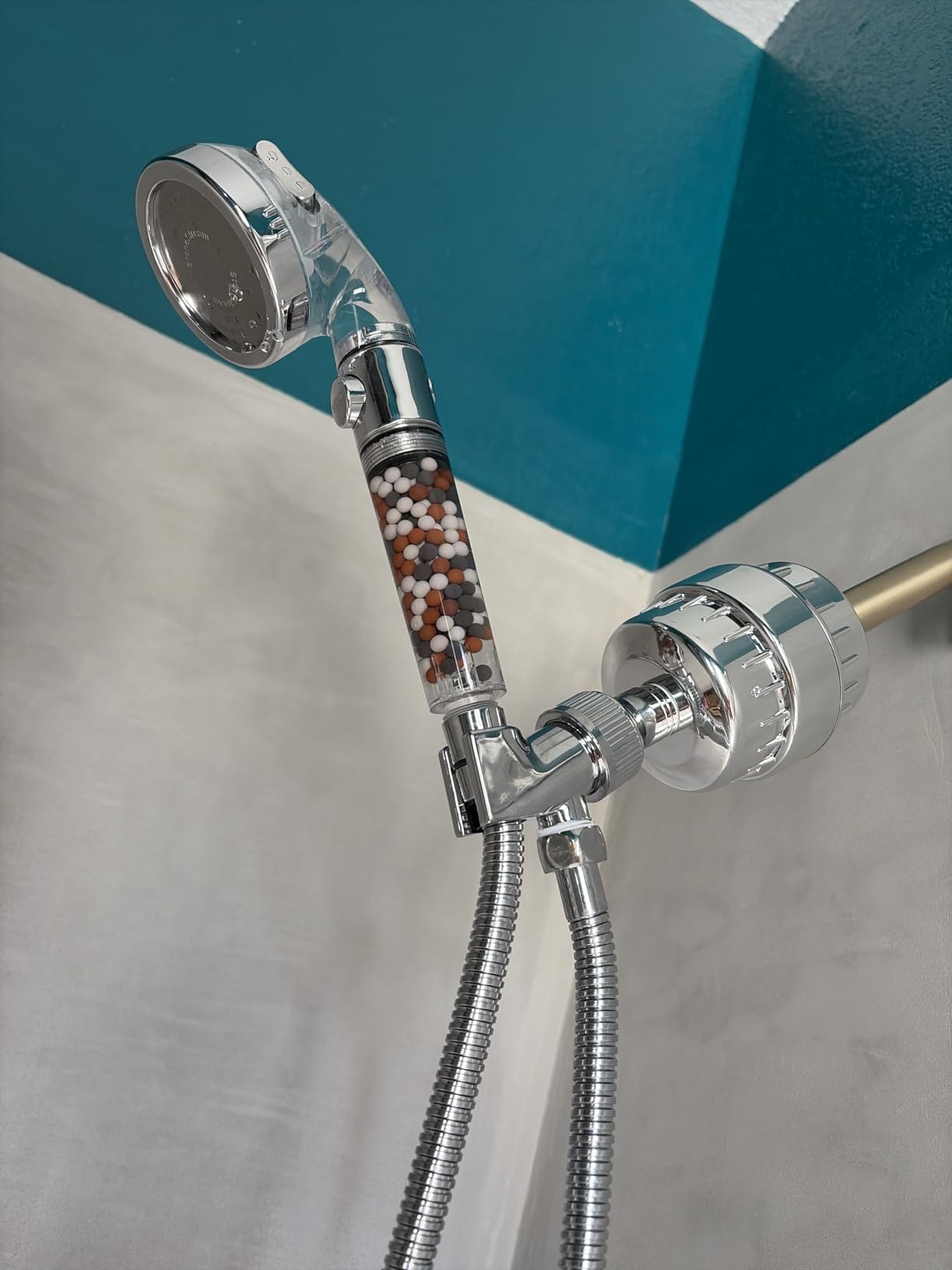 Original StoneStream EcoPower High Pressure Handheld Shower Head + Shower Filter + Wall Adapter Kit customer photo 2