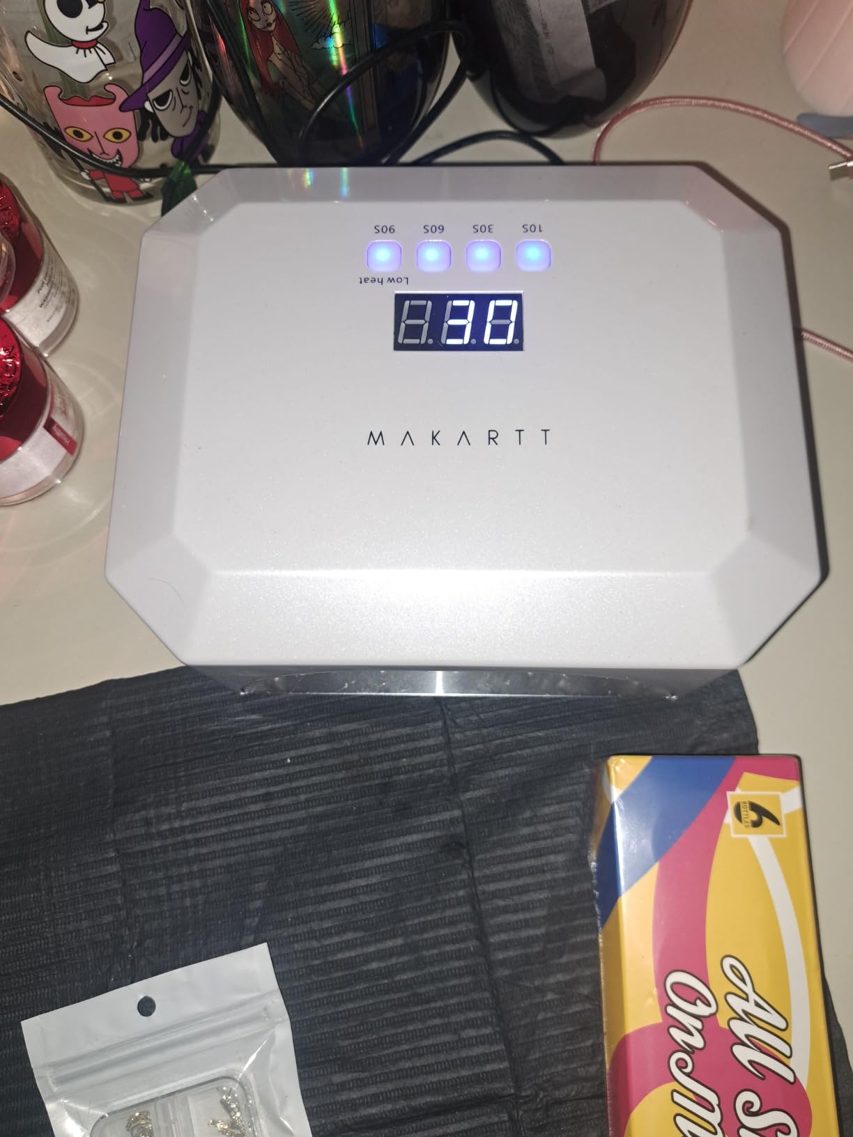 Makartt UV LED Nail Lamp: UV Light for Gel Nails Rechargeable Aurora 36W Gel Lamp with 4 Timers and Auto Sensor Professional Fast Curing Cordless Nail Light for Home Salon Manicure customer photo 1