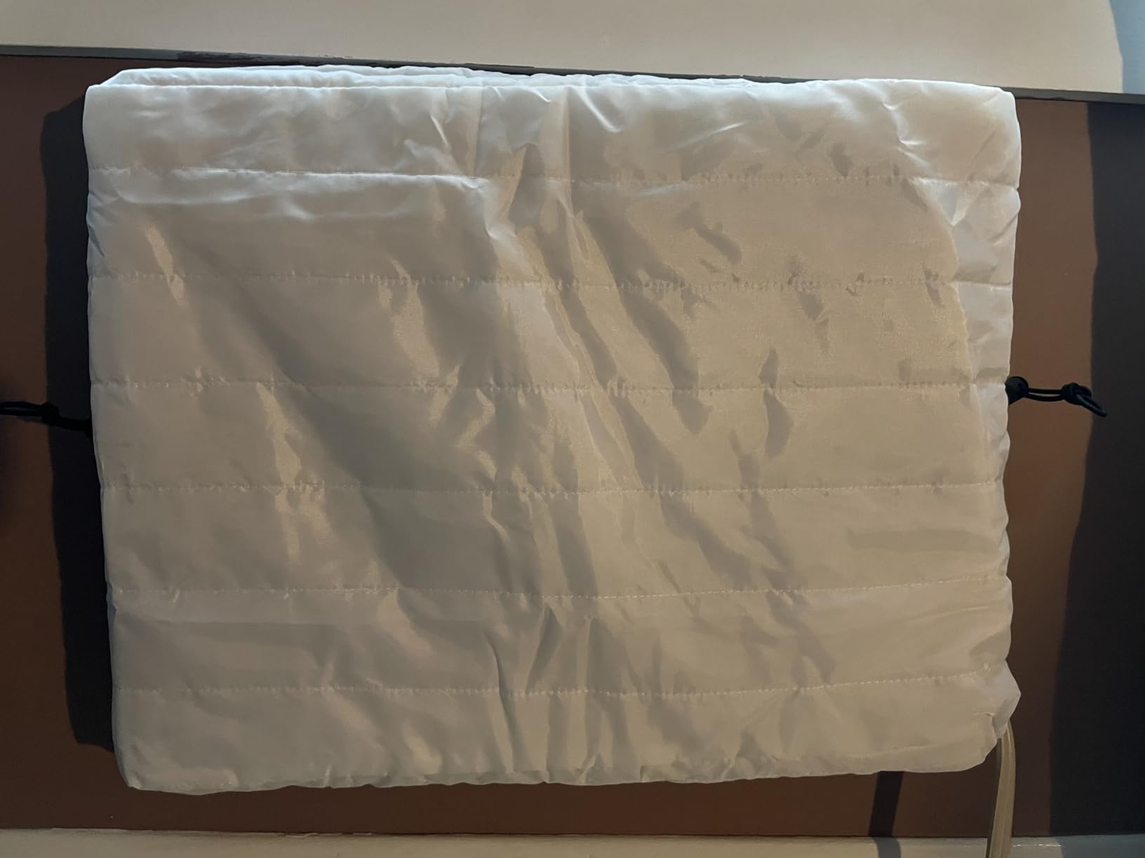Indoor Air Conditioner Cover AC Cover for Inside Window Unit 28 x 20 x 3.5 inches, White customer photo 1