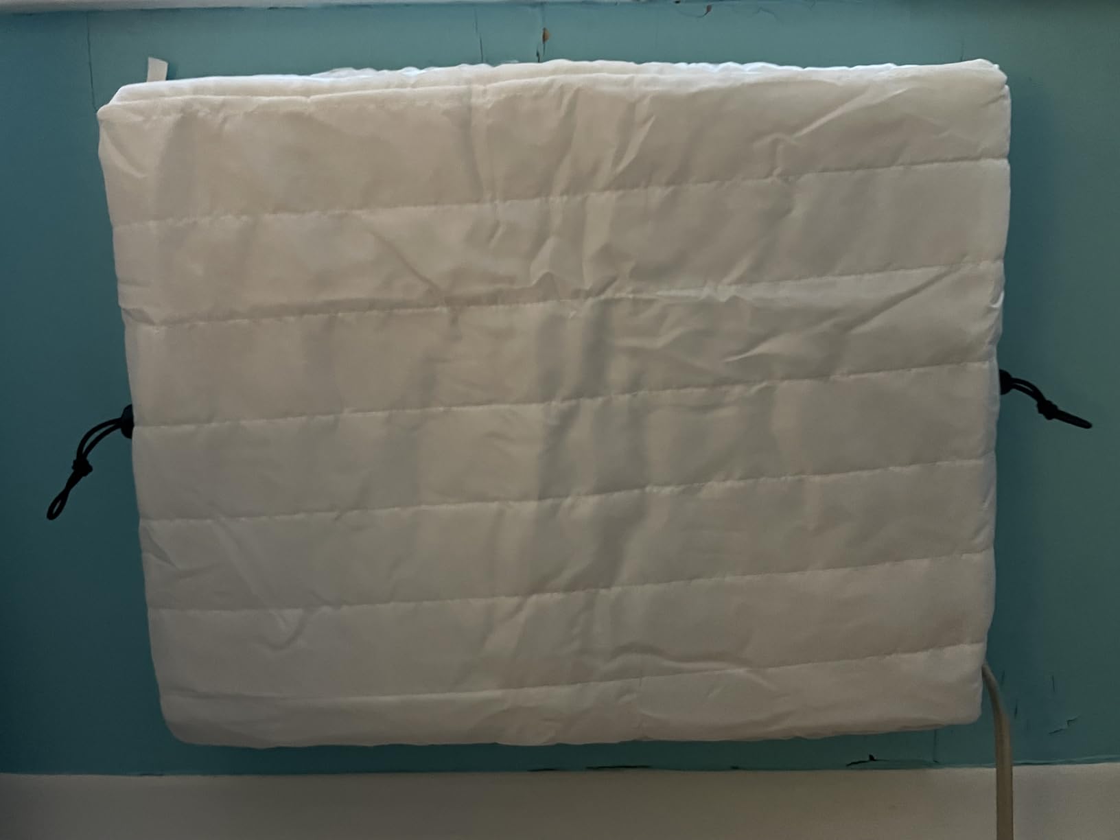 Indoor Air Conditioner Cover AC Cover for Inside Window Unit 28 x 20 x 3.5 inches, White customer photo 2