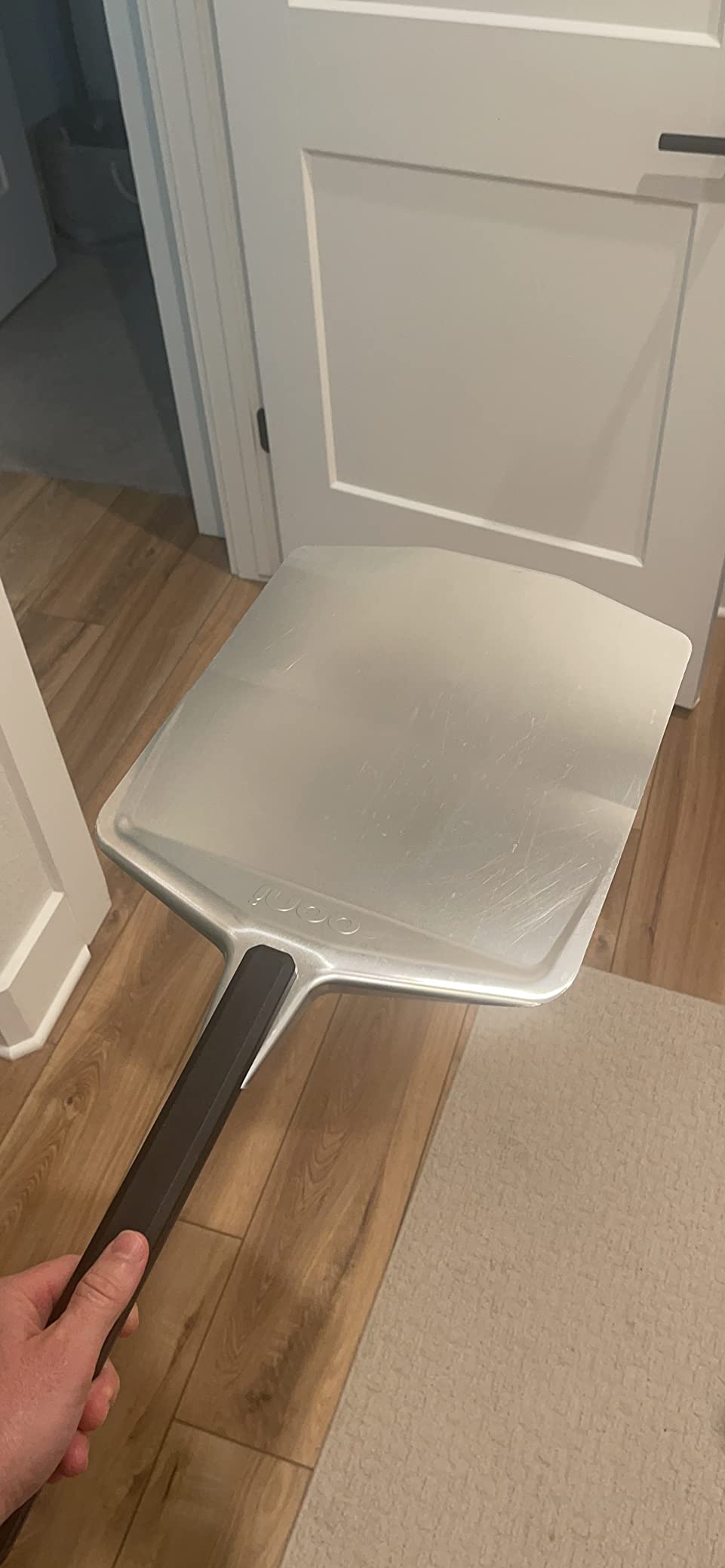 ooni 12' Aluminium Metal Pizza Peel - 12 Inch Lightweight Peel with Long Handle, Rectangle Pizza Turner customer photo 1