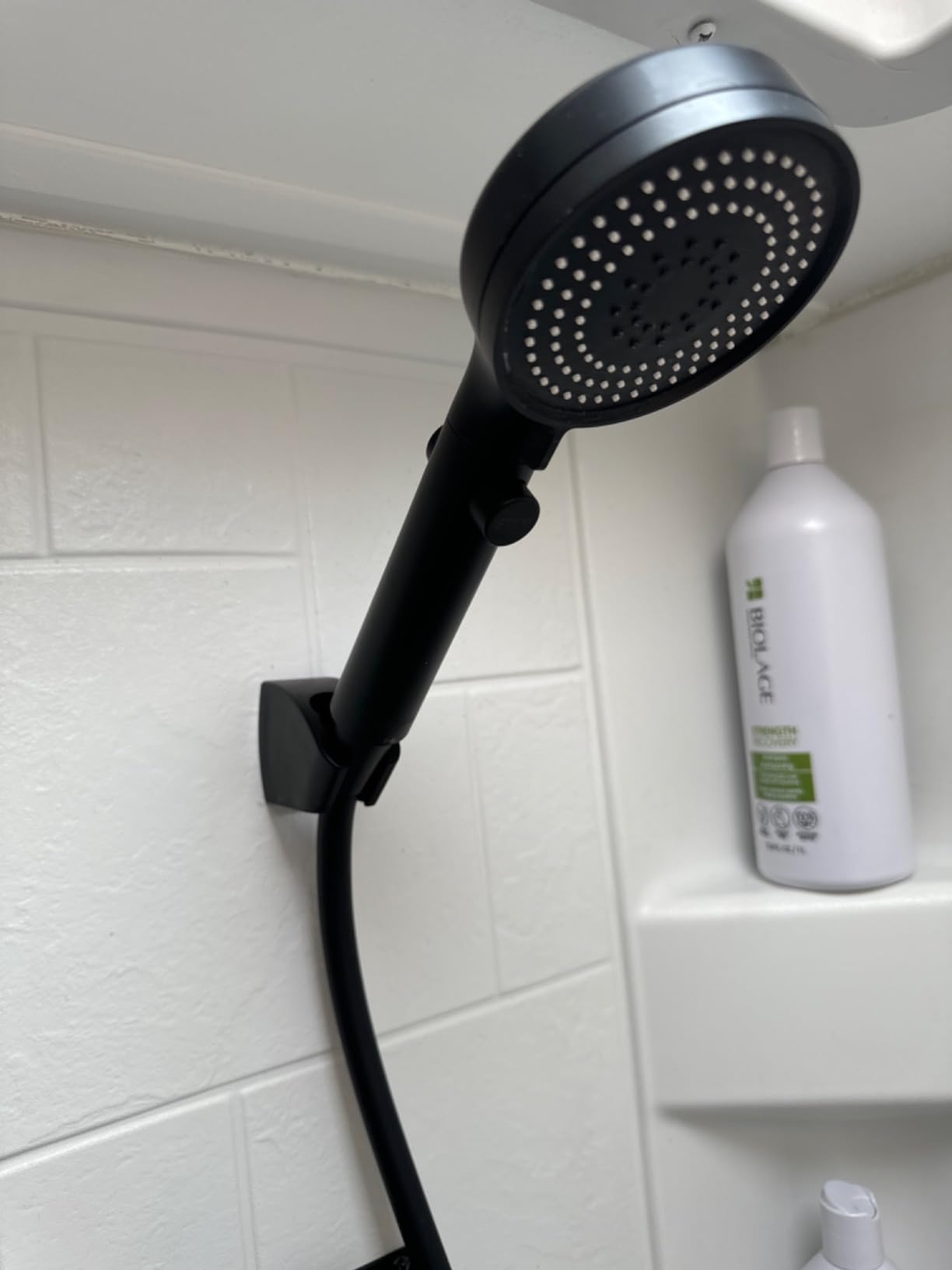 RV Shower Head with Hose, High Pressure Shower Head with Handheld On Off Switch, Travel Trailer, Motorhome and Boat and Camper Must Have RV Accessories Replacement Part, Matte Black customer photo 1