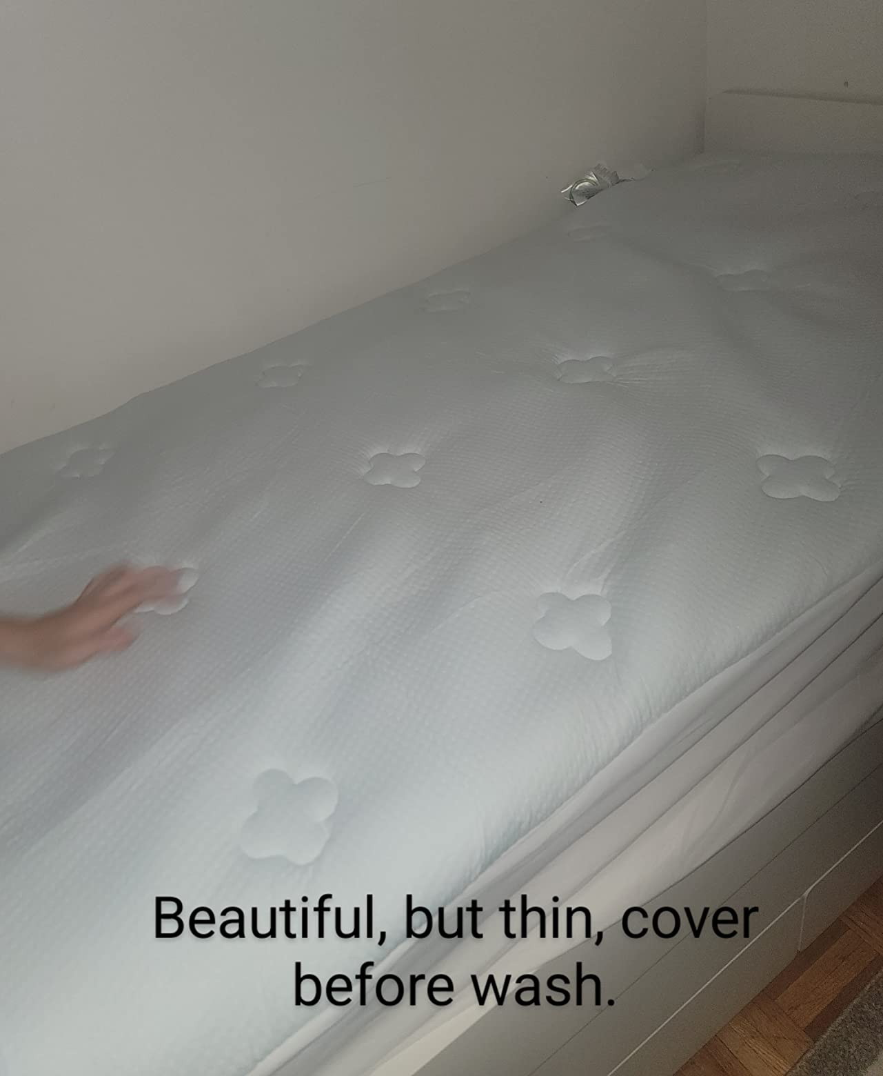 Hansleep Twin XL Mattress Topper College Dorm Memory Foam Soft Mattress Pad customer photo 1