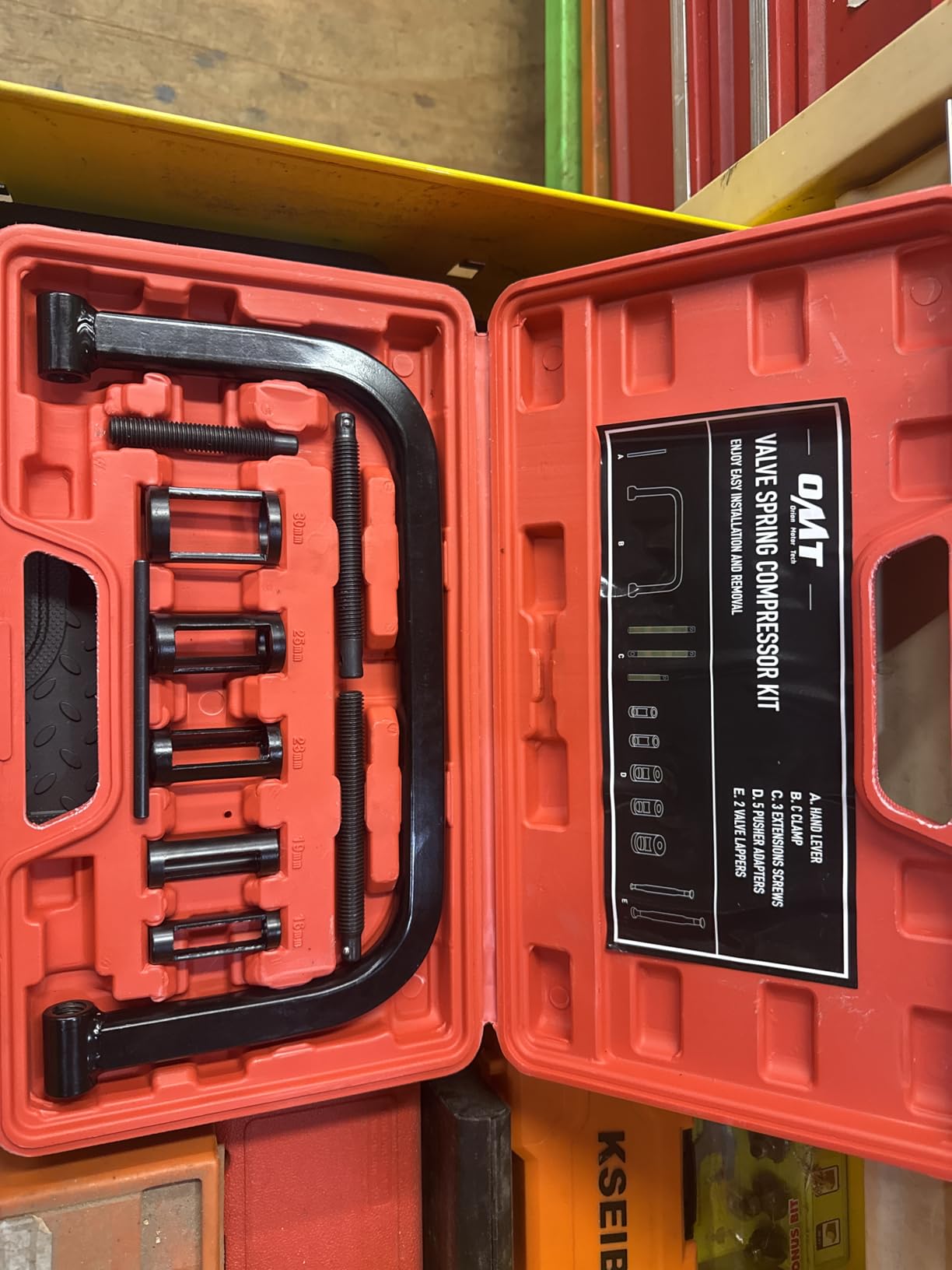 Large Valve Spring Compressor Tool for Overhead Valve Engines | Valve Spring Removal Tool & Adjustment Tool with 1