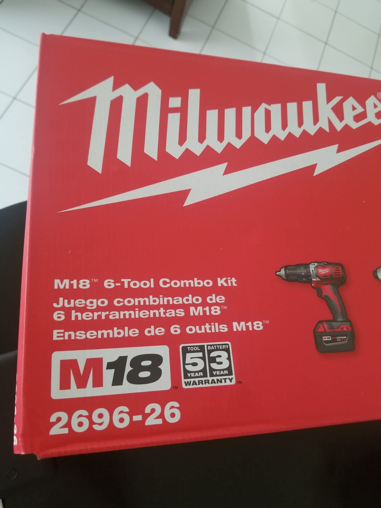 Milwaukee M18 18-Volt Lithium-Ion Cordless Combo Kit (6-Tool) with Two Batteries, Charger and Two Tool Bags customer photo 2