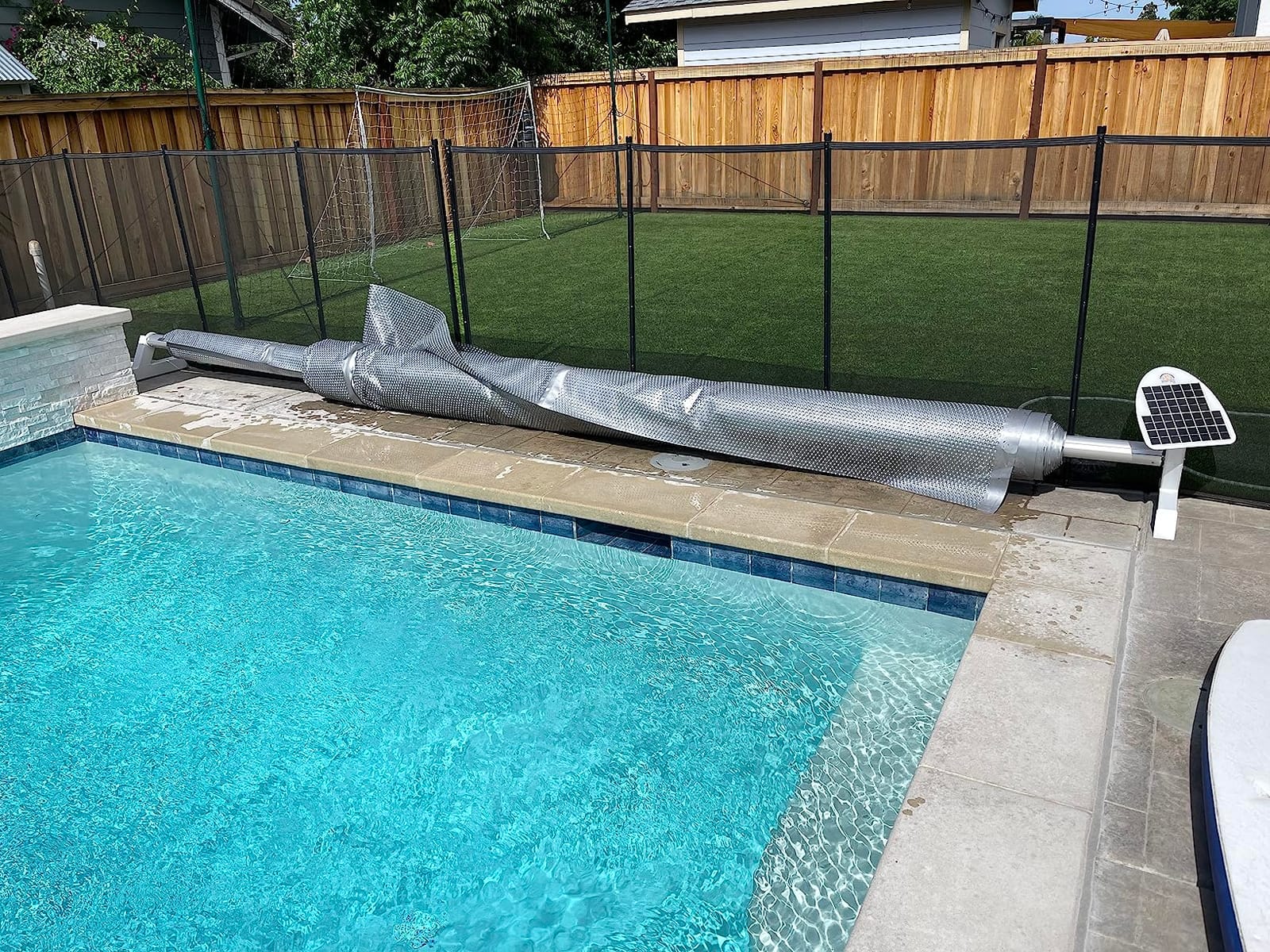 Automatic Motorized Solar Blanket Cover Reel/Roller for Pools up to 20x40' customer photo 2