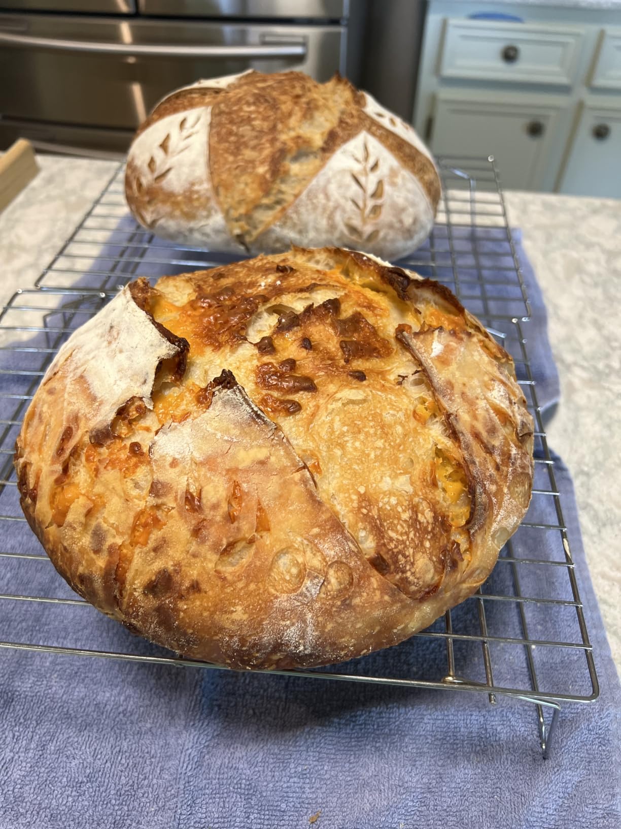 Rorecay Sourdough Starter Kit with Banneton Bread Proofing Baskets | Complete Sourdough Bread Baking Supplies, Beginner Friendly, 9in Round & 10in Oval Rattan Banneton, Sturdy Sour Dough Tool customer photo 2
