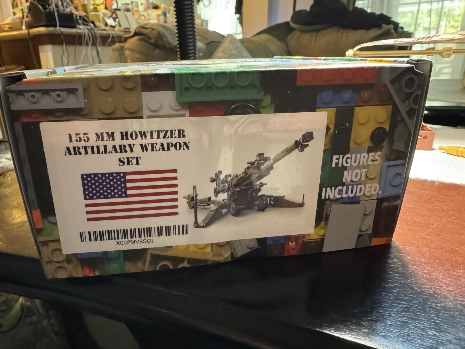 General Jim's US Army 155mm Howitzer Building Set - 258 Pieces - WWII Korea Vietnam Artillery Model - Army Green with Camouflage - Includes 2 Soldier Figures - Rotating Turret - Compatible Bricks customer photo 1