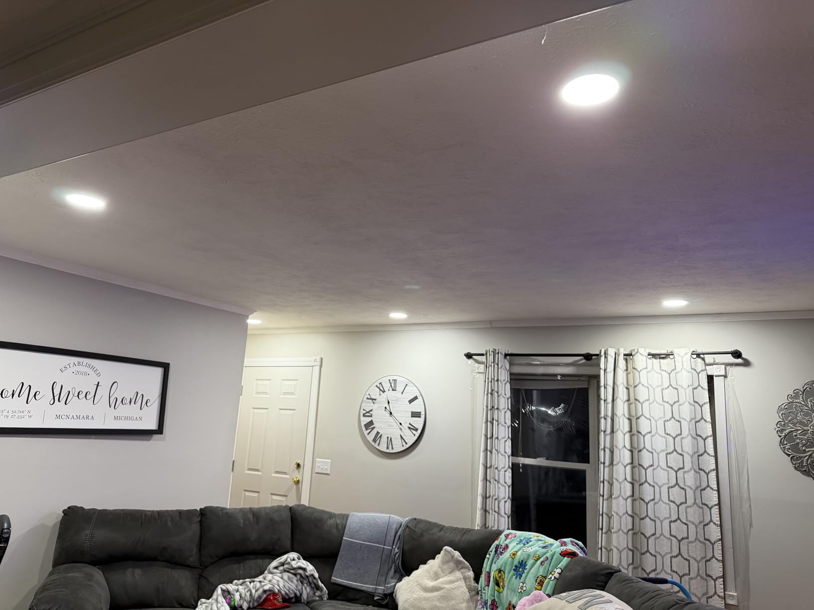 Ensenior 6 Pack 6 Inch LED Recessed Light, 5CCT Dimmable Canless Wafer | 2700K-5000K Selectable, 5%-100% Dimmable, 1200LM 12W 120V, IC & Damp Rated, ETL & FCC & UL Certified, 50000h Life Span customer photo 2