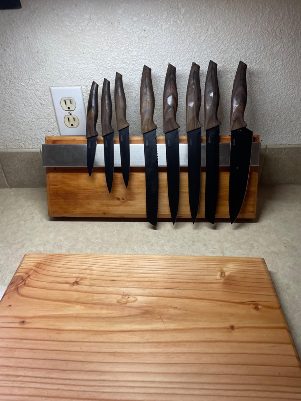 GORILLA GRIP 304 Stainless Steel Magnetic Knife Holder Strip, 10 Inch | Heavy Duty and Secure Wall Mounted Bar for Knives, Tools, Holds Up to 6 lbs, Kitchen Home Organizer, Easy Installation customer photo 2