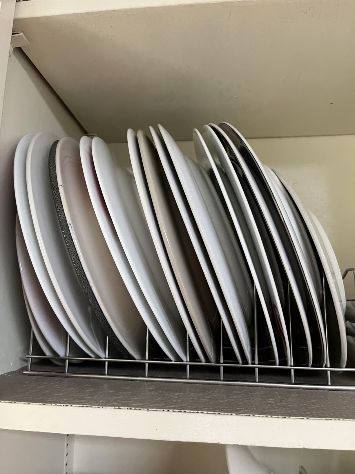 FLSEPAMB Lid Organizer Pot Lid Organizer 10-Tier Pot Lid Rack Holder Suitable for Bakeware Dish Plate, Cutting Boards, Pots & Pans, Serving Trays, Reusable Containers in Cabinet Pantry (1 Pack) customer photo 1