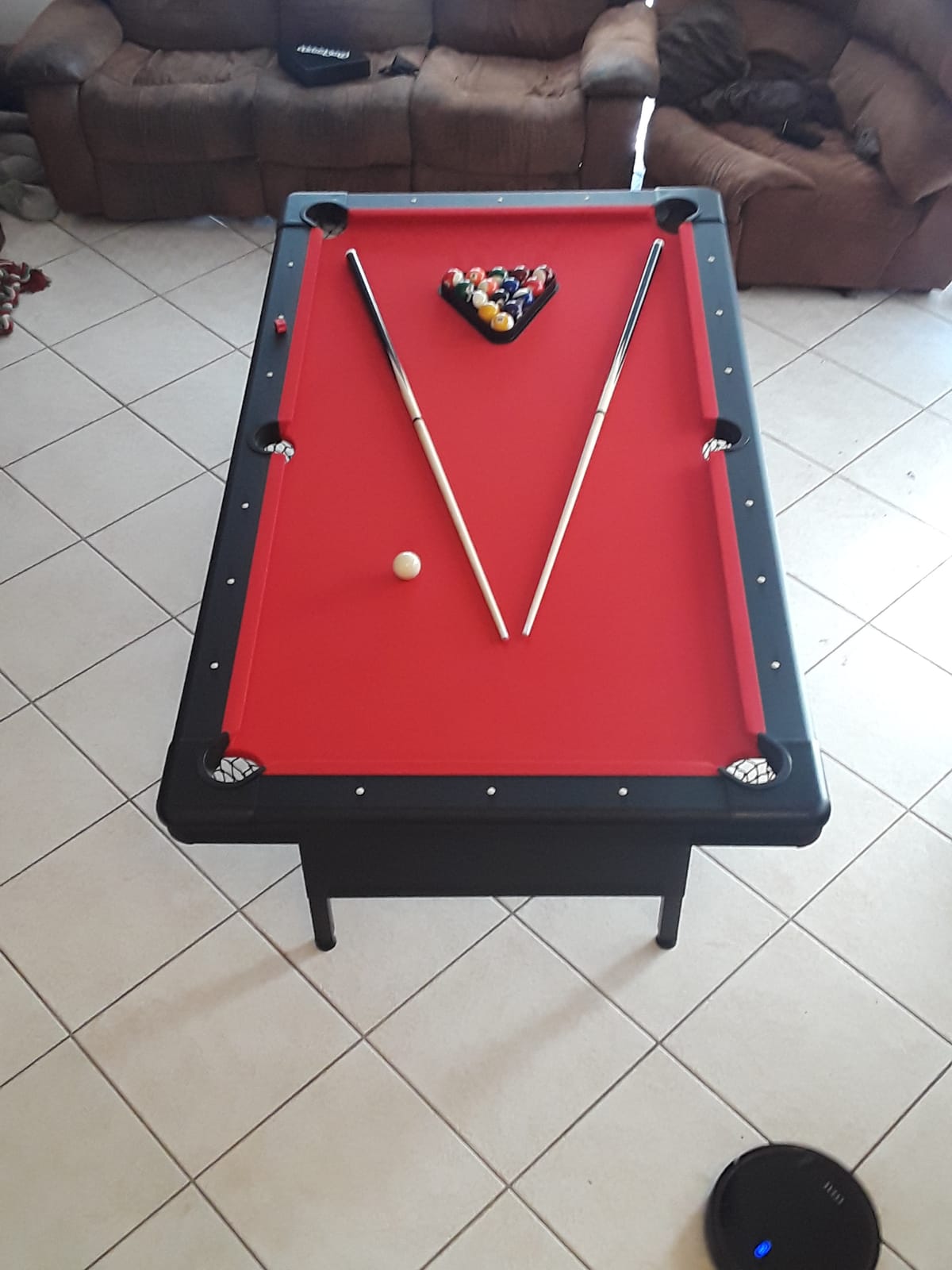 GoSports Billiards Game Table - Foldable Design, Includes Full Set of Pool Balls, 2 Cue Sticks, Chalk, and Felt Brush customer photo 1