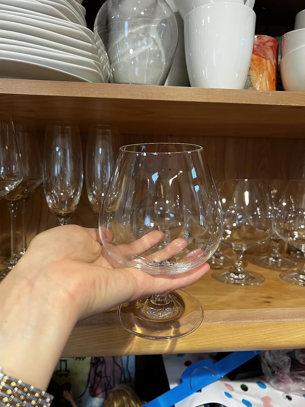 Krosno Cognac Glasses Set of 6, 18.6 oz, Harmony Collection | Drinking Glasses, Brandy Tasting Glass, Whiskey, Bourbon, Rum, Liqueur, Lead-Free Crystal, Elegant Glassware, Dishwasher Safe customer photo 2