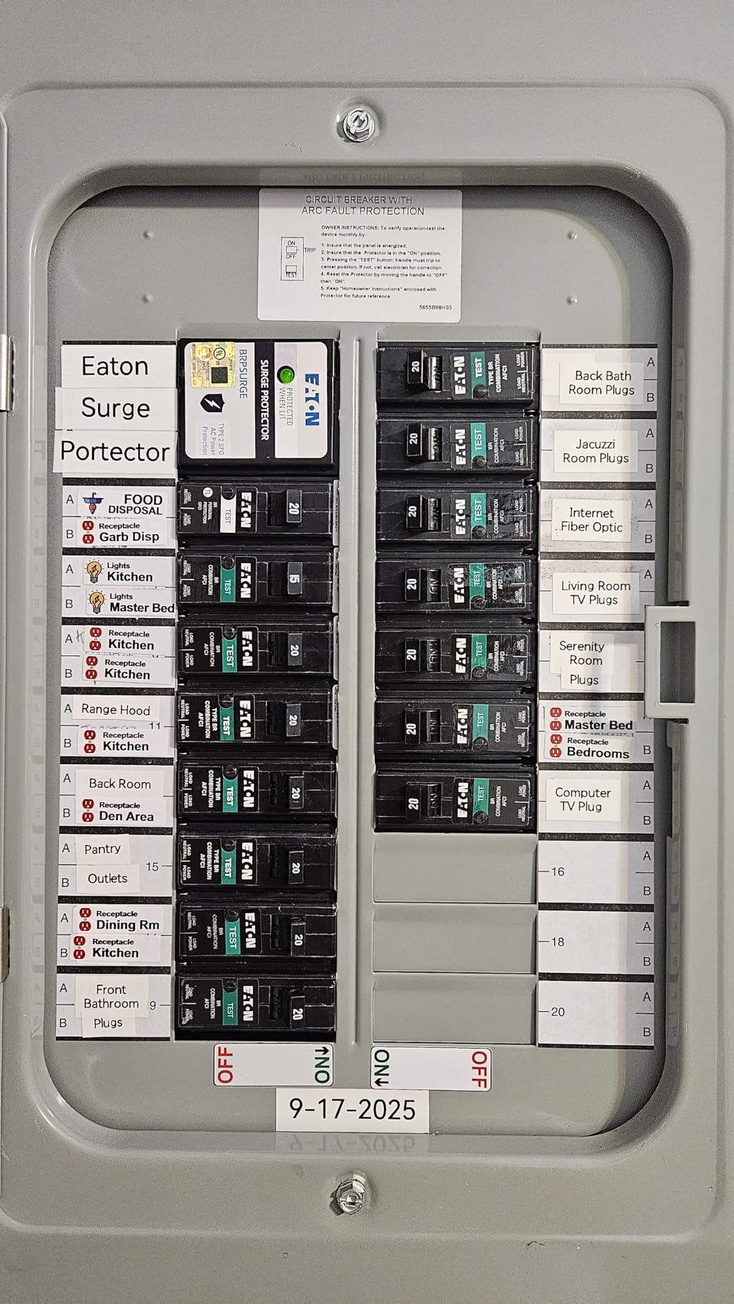 Eaton BRNSURGE Type BR Whole-Panel Circuit Breaker Surge Protective Device customer photo 1