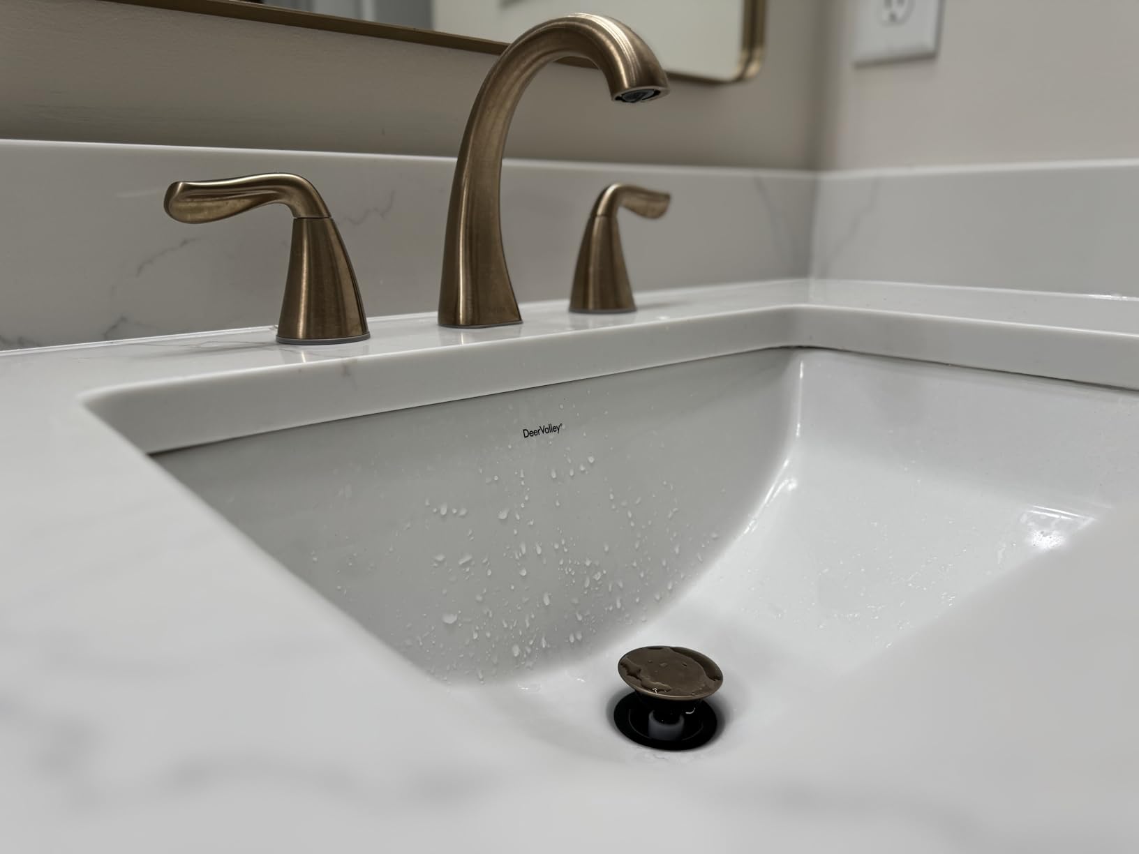 Delta Arvo Brushed Nickel Faucet 3 Hole, 8 Inch Widespread Bathroom Sink Faucet for Vanity, Push-Pop Drain Assembly, Spotshield Stainless 35840LF-SP customer photo 2