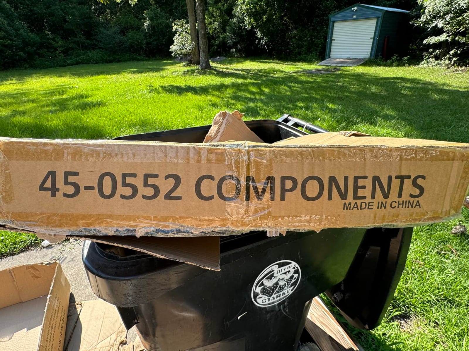 Agri-Fab Tow Behind Poly Dump Swivel Cart for Lawn Tractors and Mowers, 700 lb Capacity, 12 Cu Ft customer photo 1