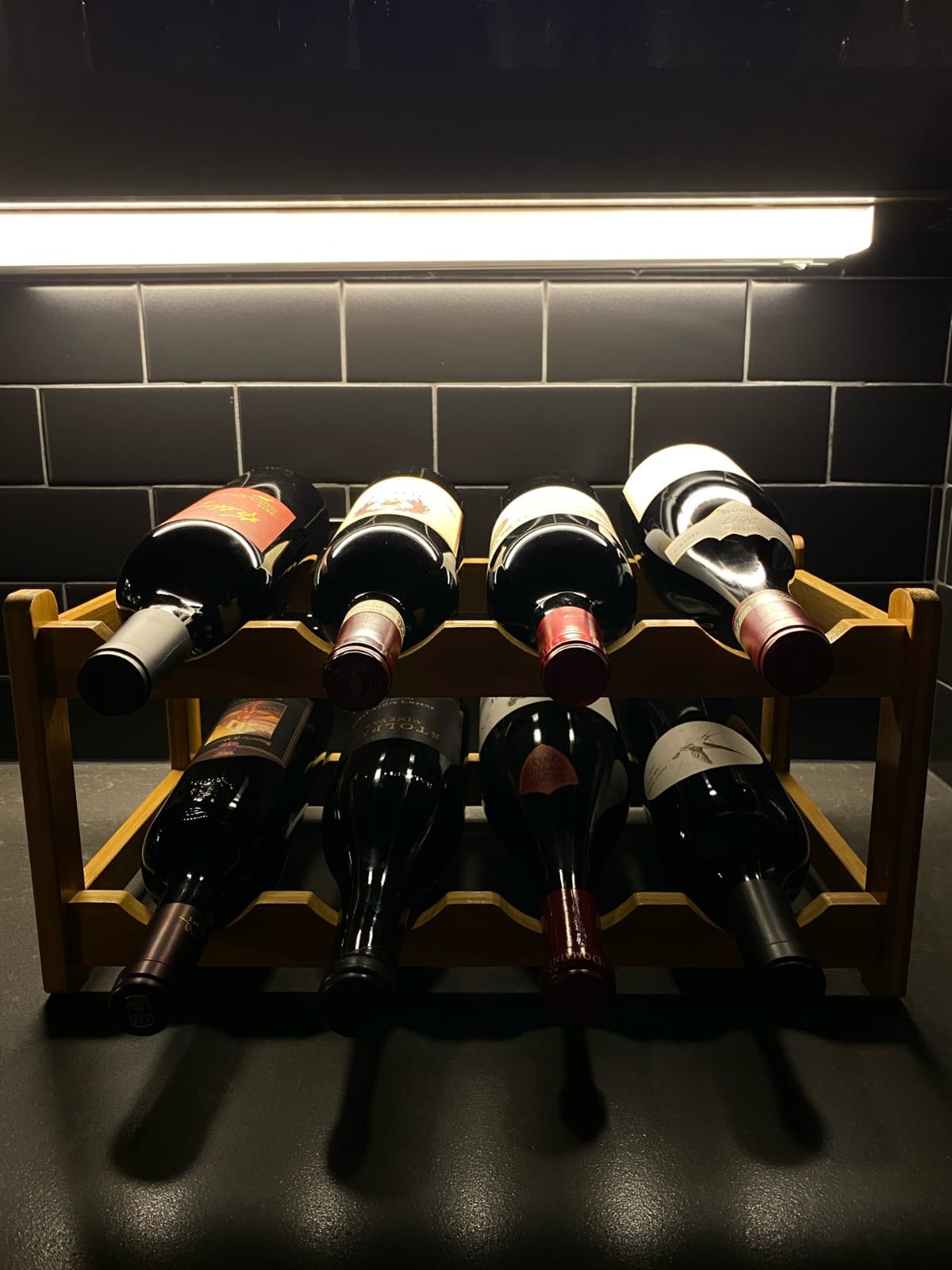 Bamboo Wine Rack, Sturdy and Durable Countertop Wine Storage Cabinet Shelf for Pantry - 4 Tiers 16 Bottle Wine Rack customer photo 1