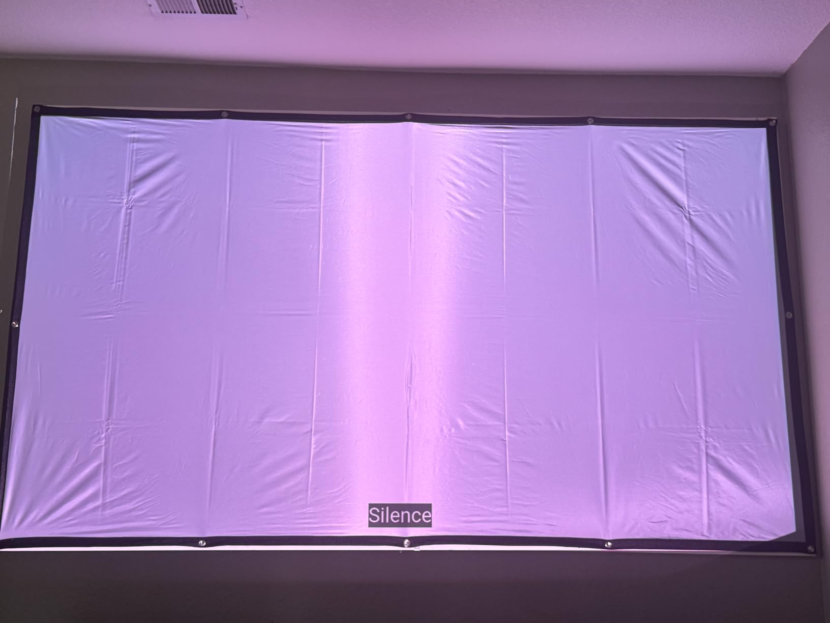 AAJK 150inch Outdoor Projector Screen Anti Crease Portable Movie Screen | Projector Screen Outdoor, Washable, 16:9, Foldable, Home Theater Outdoor Indoor, Support Double Sided Projection Screen customer photo 1