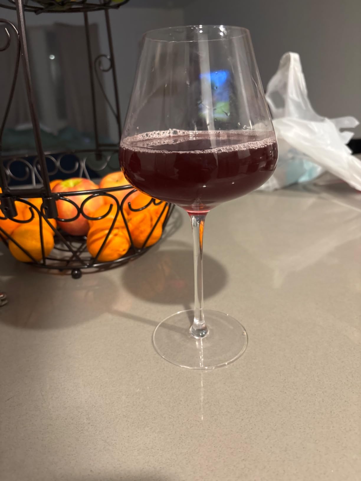 BACLIFE Red Wine Glasses Set of 4, Hand Blown Crystal Wine Glasses, 23oz customer photo 1