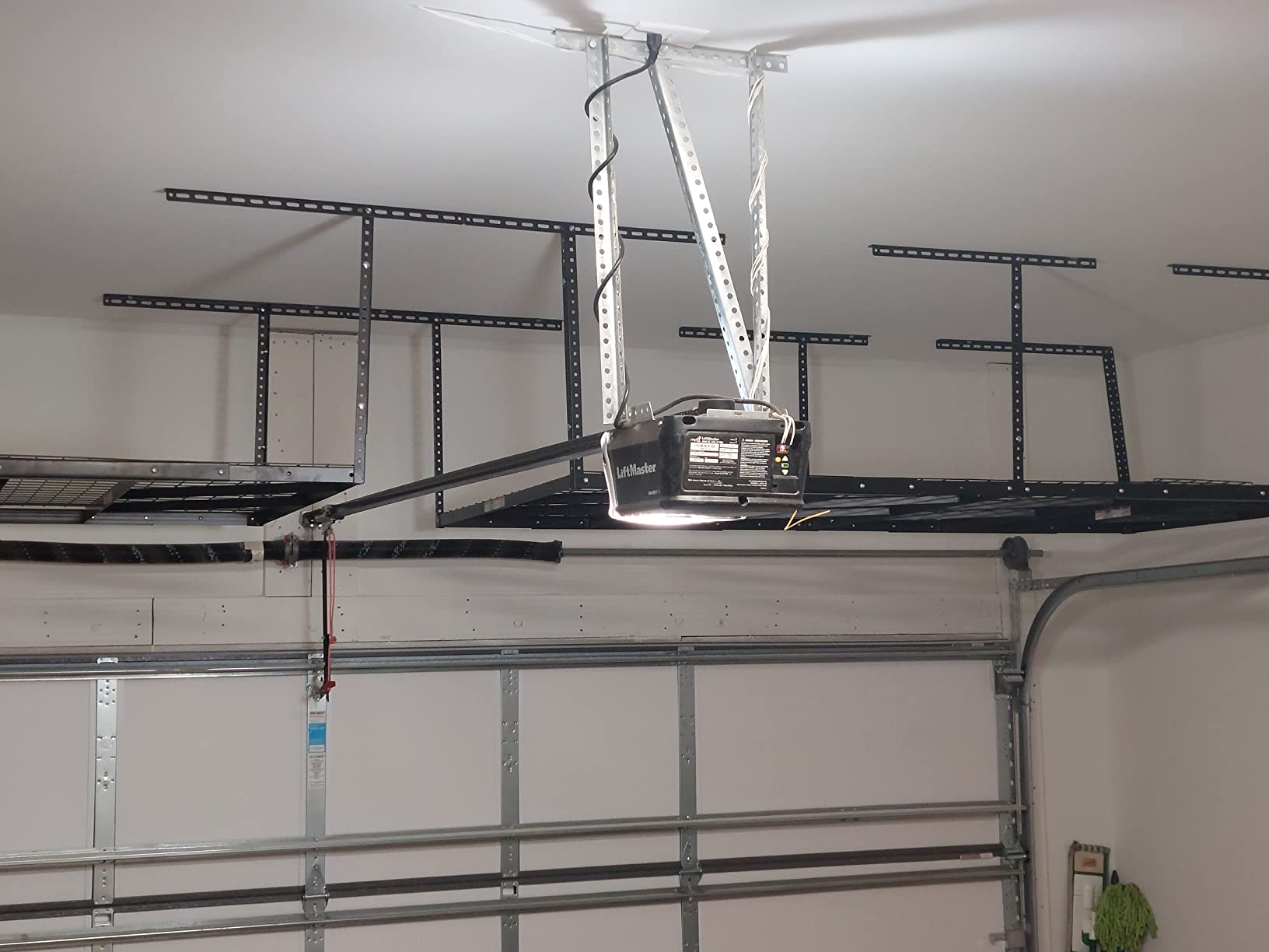 FLEXIMOUNTS 4x8 Overhead Garage Ceiling Storage Rack Organization, Black | 800Lbs Weight Capacity, 22