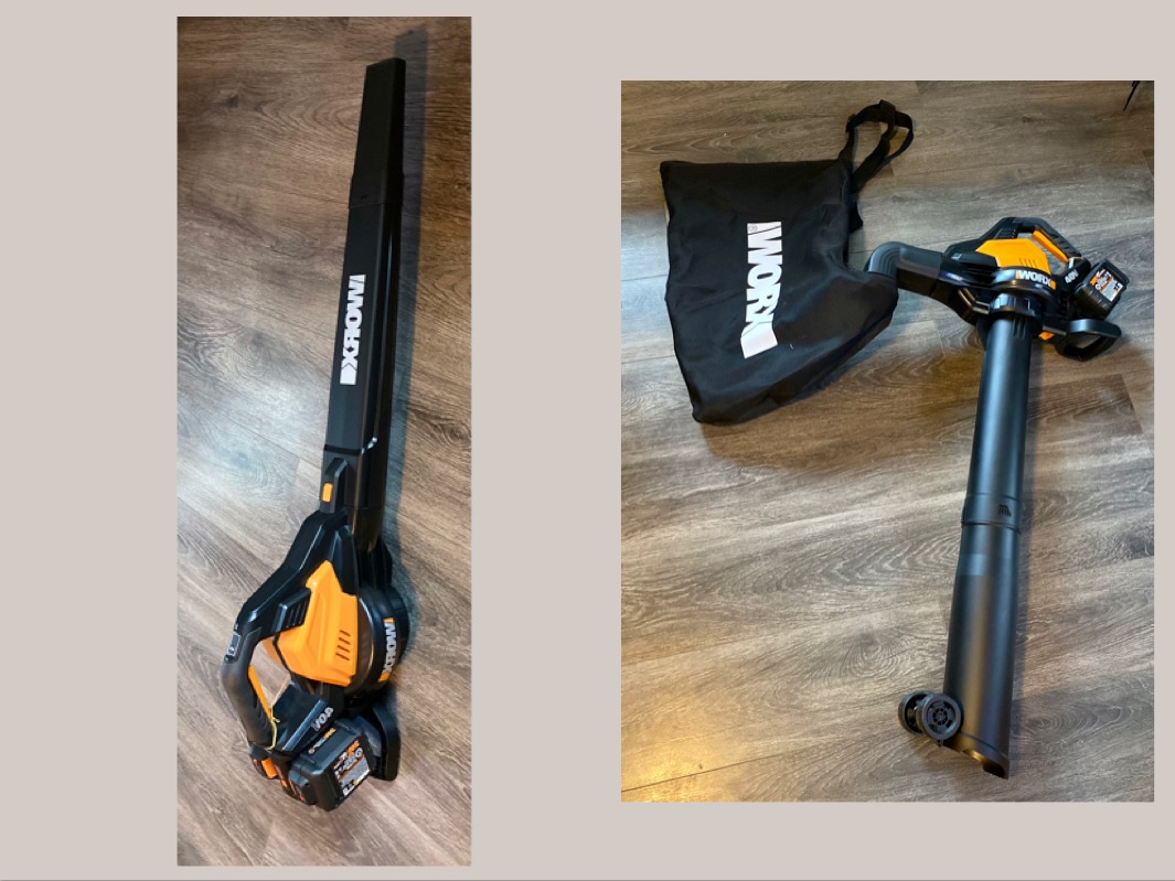 WORX 40V 3-in-1 Cordless Leaf Blower/Leaf Vacuum/Leaf Mulcher, WG583 | Brushless Motor, 210MPH Air Speed, Dual-Speed Control, 2 x 4.0Ah Batteries & 4.0Ah Charger Included, PowerShare customer photo 1