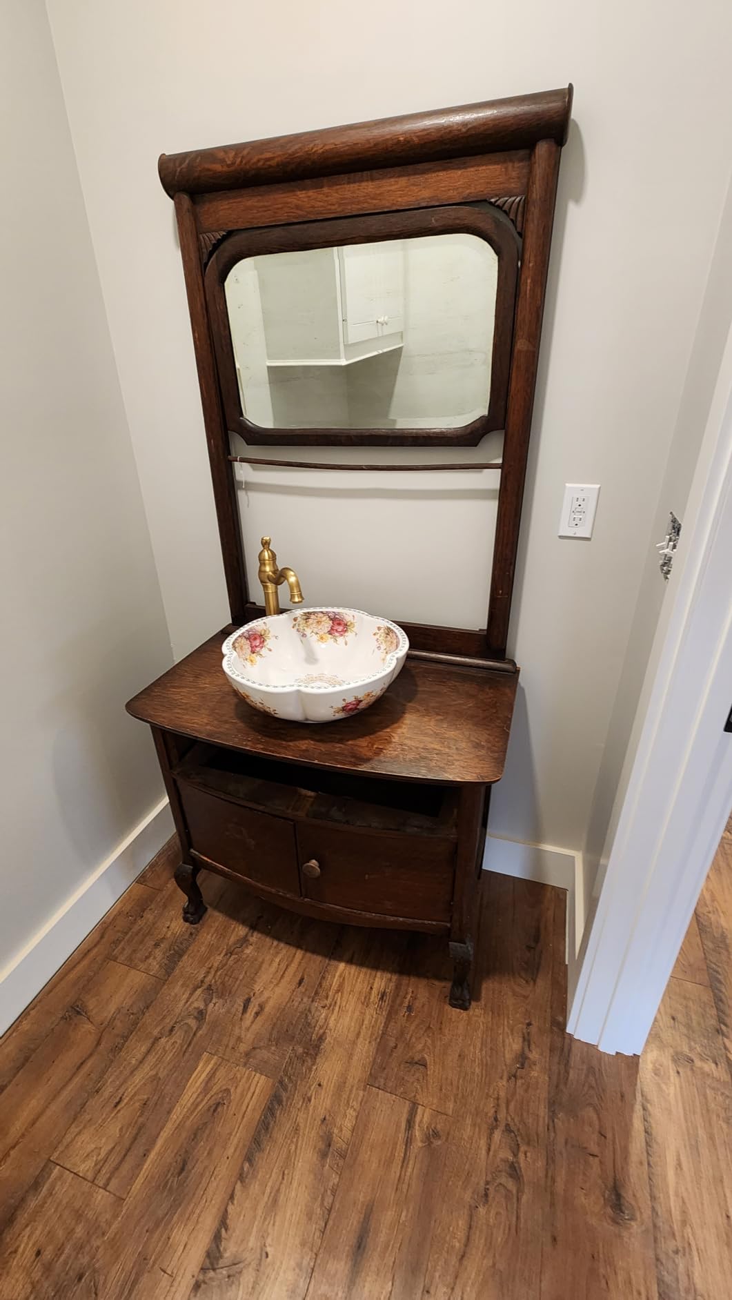 Ceramic Bathroom Vessel Sink, White, 16.4