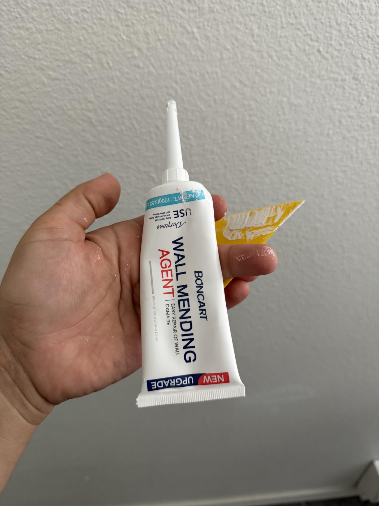 Drywall Repair Kit, 2-Pack Wall Mending Agent, Wall Spackle with Tools | Includes Scraper and Sandpaper. For Wall Surface Hole Fill, Quick And Easy Solution. customer photo 2