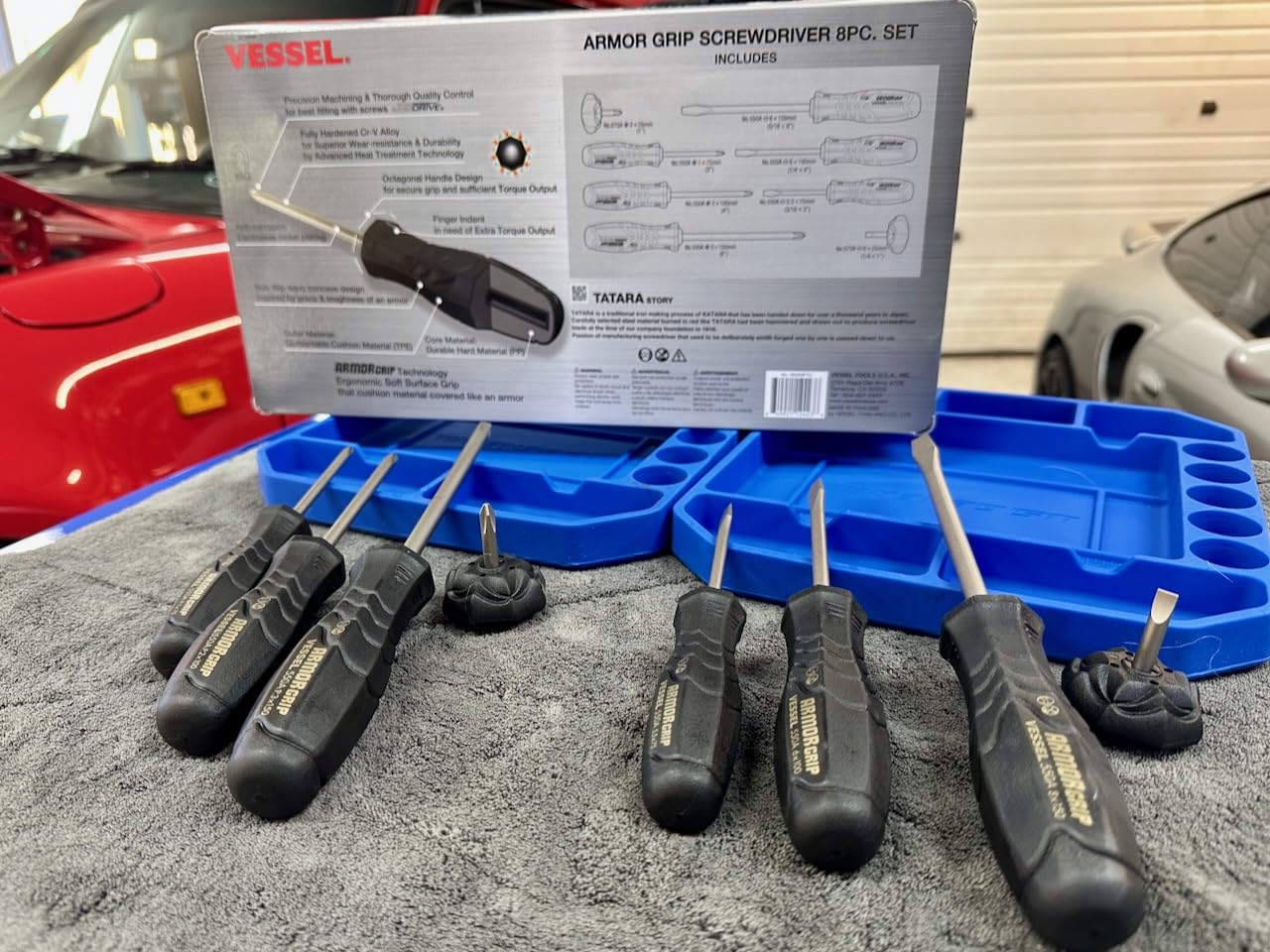VESSEL ARMOR GRIP Screwdriver 8PC. Set customer photo 1
