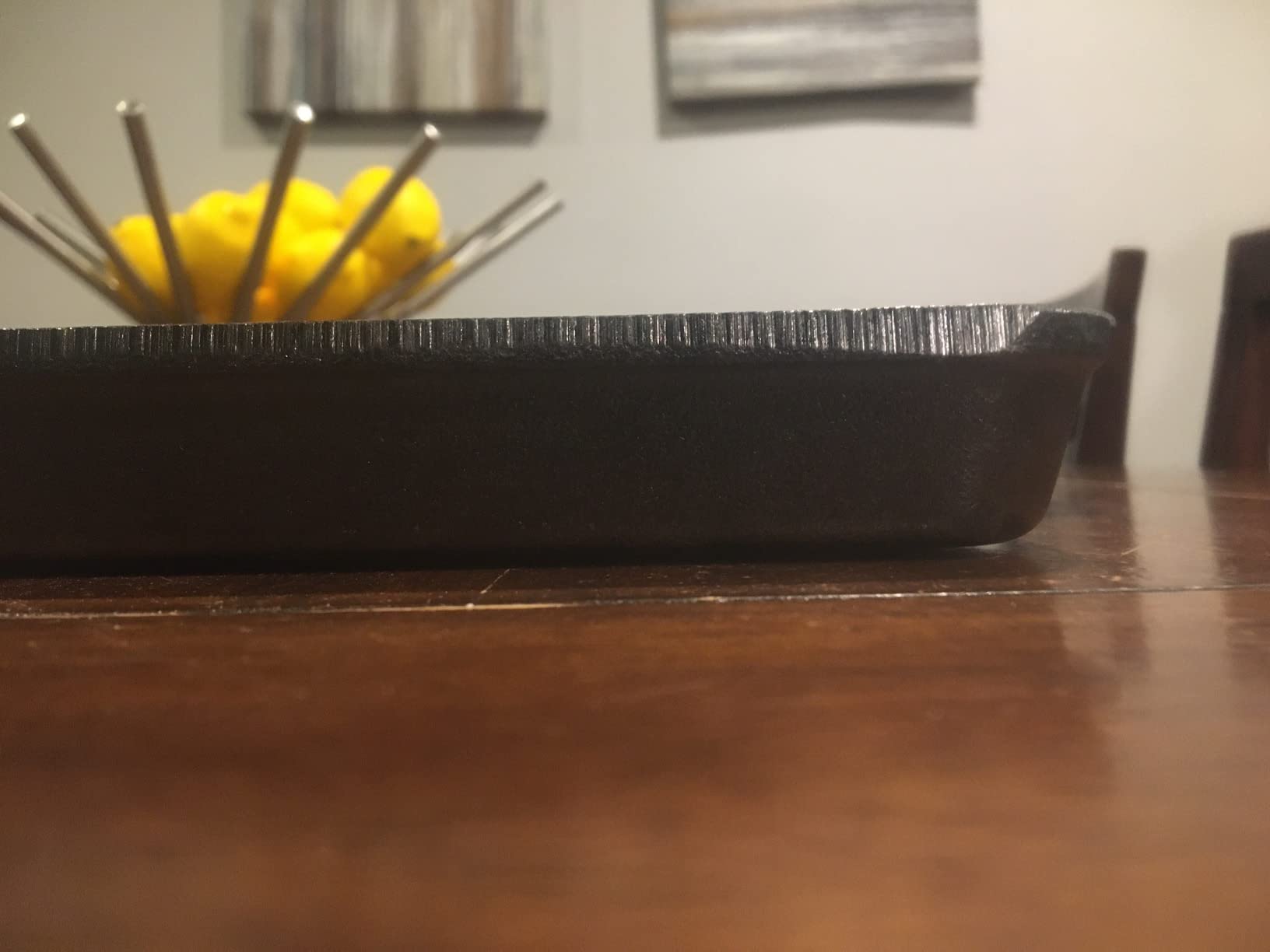Lodge Pre-Seasoned Cast Iron Baking Pan, Rectangular, 15.5 x 10.5 Inches customer photo 2
