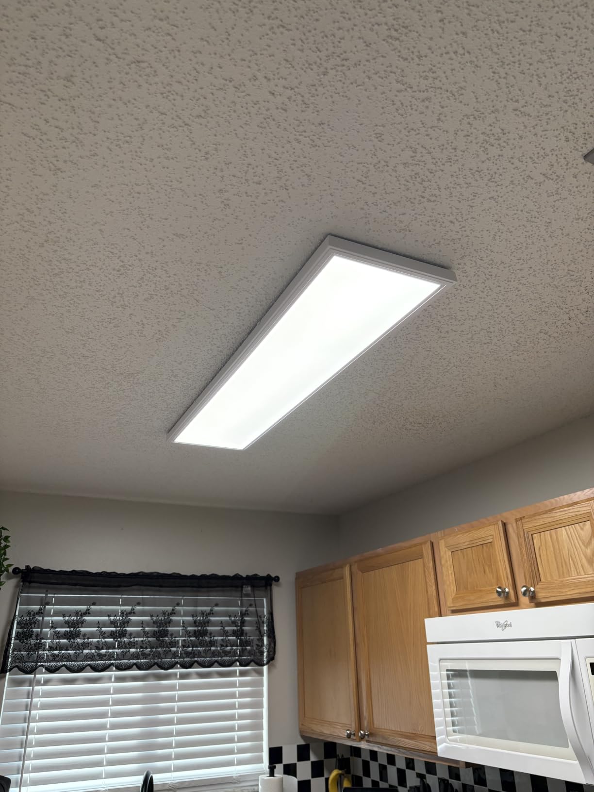 Lithonia Lighting 1x4 LED Flat Panel Light, 4000 Lumens, 3500K/4000K/5000K | CPANL 1 Ft. x 4 Ft. LED Light Panel, Ceiling Lighting Fixture, 3-in-1 Switchable CCT, Includes Ceiling Mount Bracket, White customer photo 1