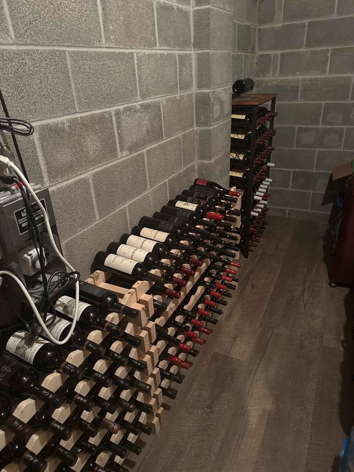 Sonyabecca 48 Bottle Wine Rack Freestanding Floor with Wood Top, 8-Tier Wine Storage Shelf with Serving Station, Wine Holder for Kitchen, Bar, Dining Room, Home Bar Cabinet for Wine Bottles, No Wobble customer photo 1