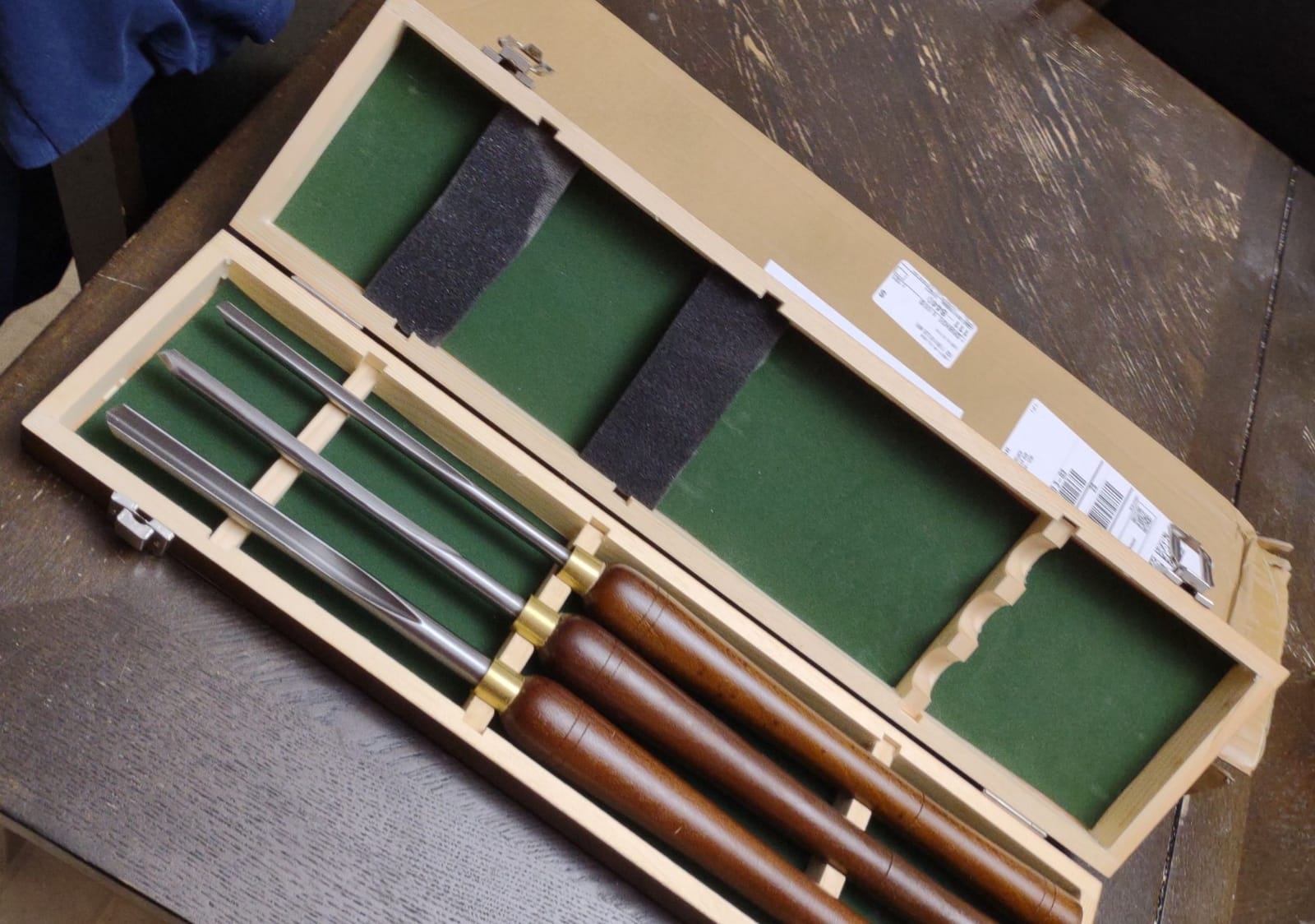 Woodturning Bowl Gouge Set, 3 Pieces 22.5