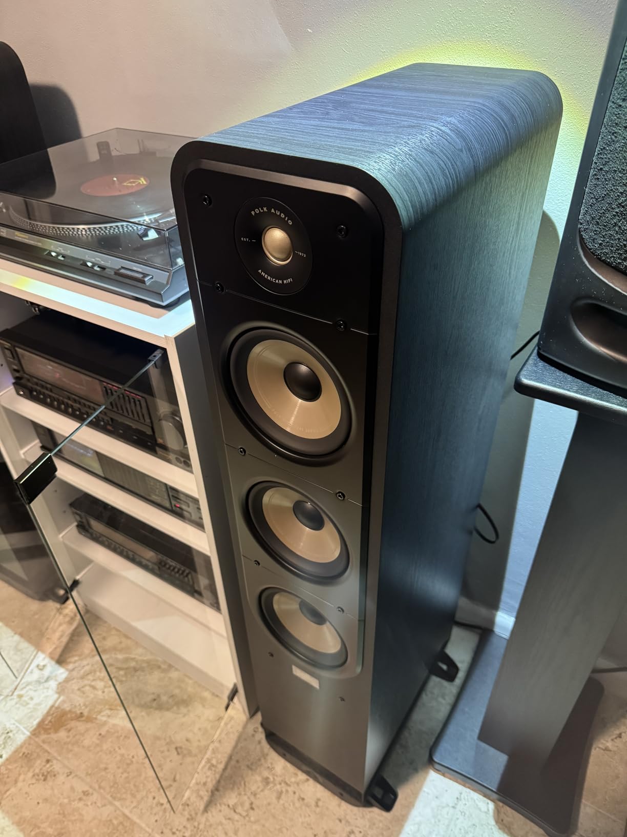 Polk Audio Signature Elite ES60 Tower Speaker, Single, Stunning Black | Hi-Res Certified, Dolby Atmos & DTS:X Compatible, 1
