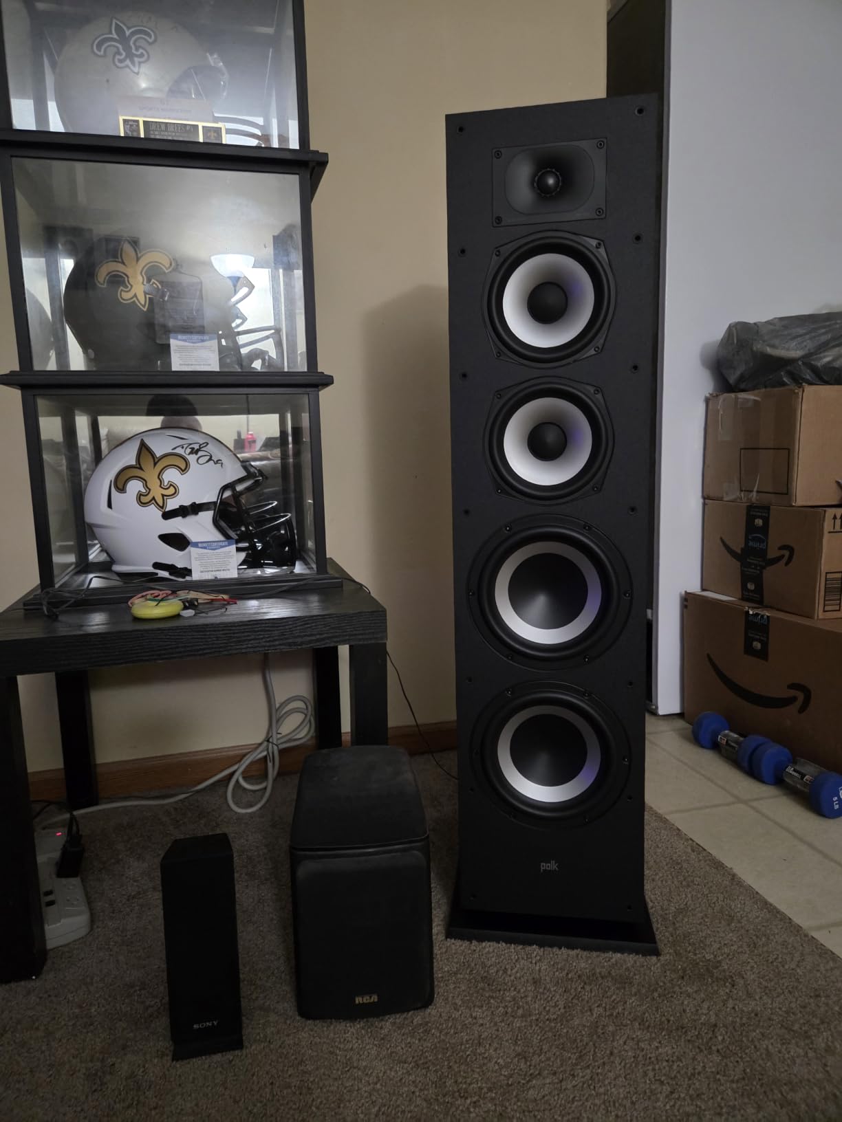 Polk Audio Monitor XT70 Large Home Tower Speaker (Single, Midnight Black) | Stereo Speaker, Dolby Atmos, DTS:X Compatible, 1