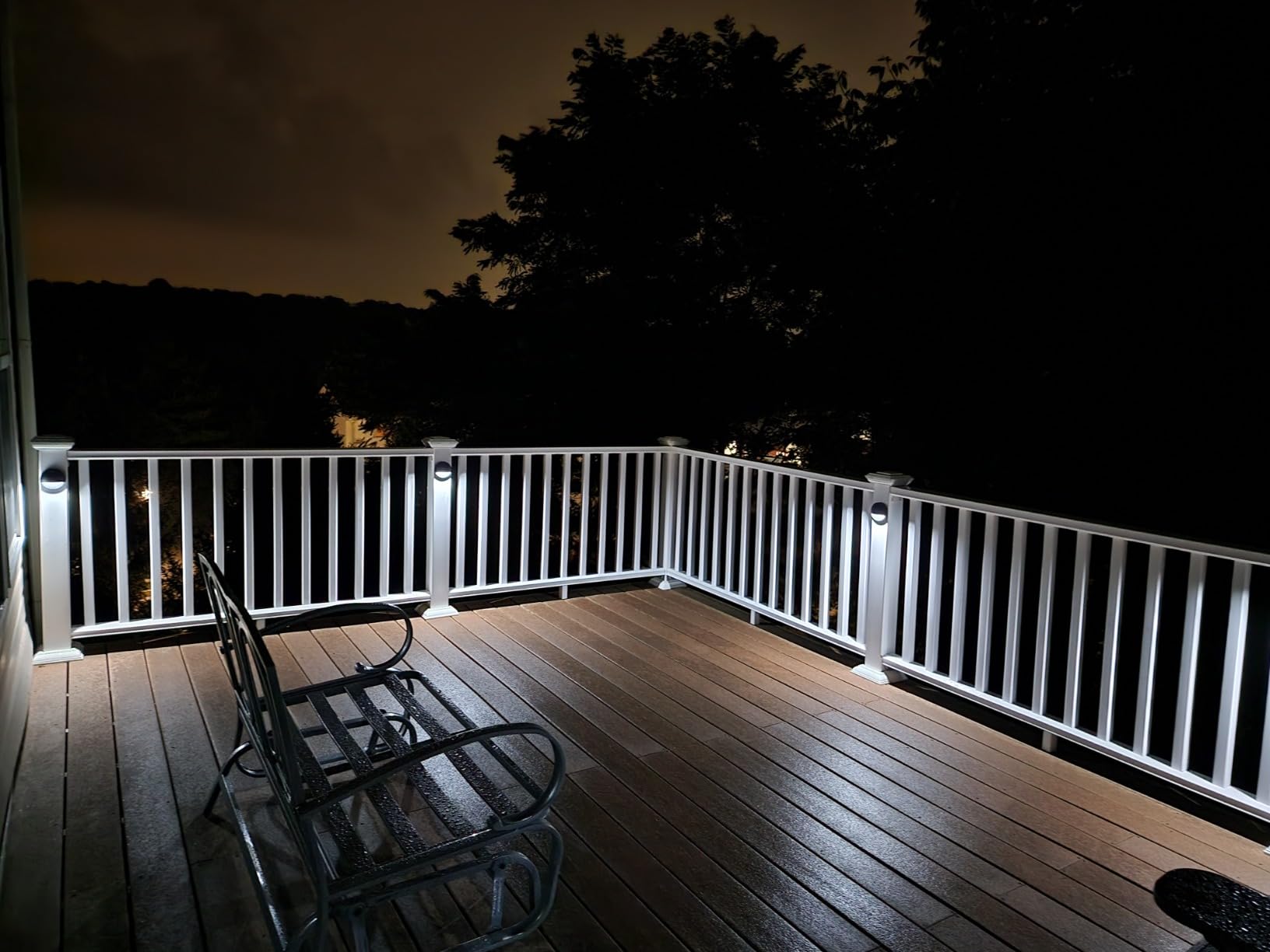 CLOUDY BAY [12 Pack] 3CCT Low Voltage LED Deck Lights Outdoor, 2700K/3500K/5000K Selectable, Landscape Step Stair Railing Fence Light Wired, 3W, 12V-24V AC/DC Deck Lighting Fixtures customer photo 1