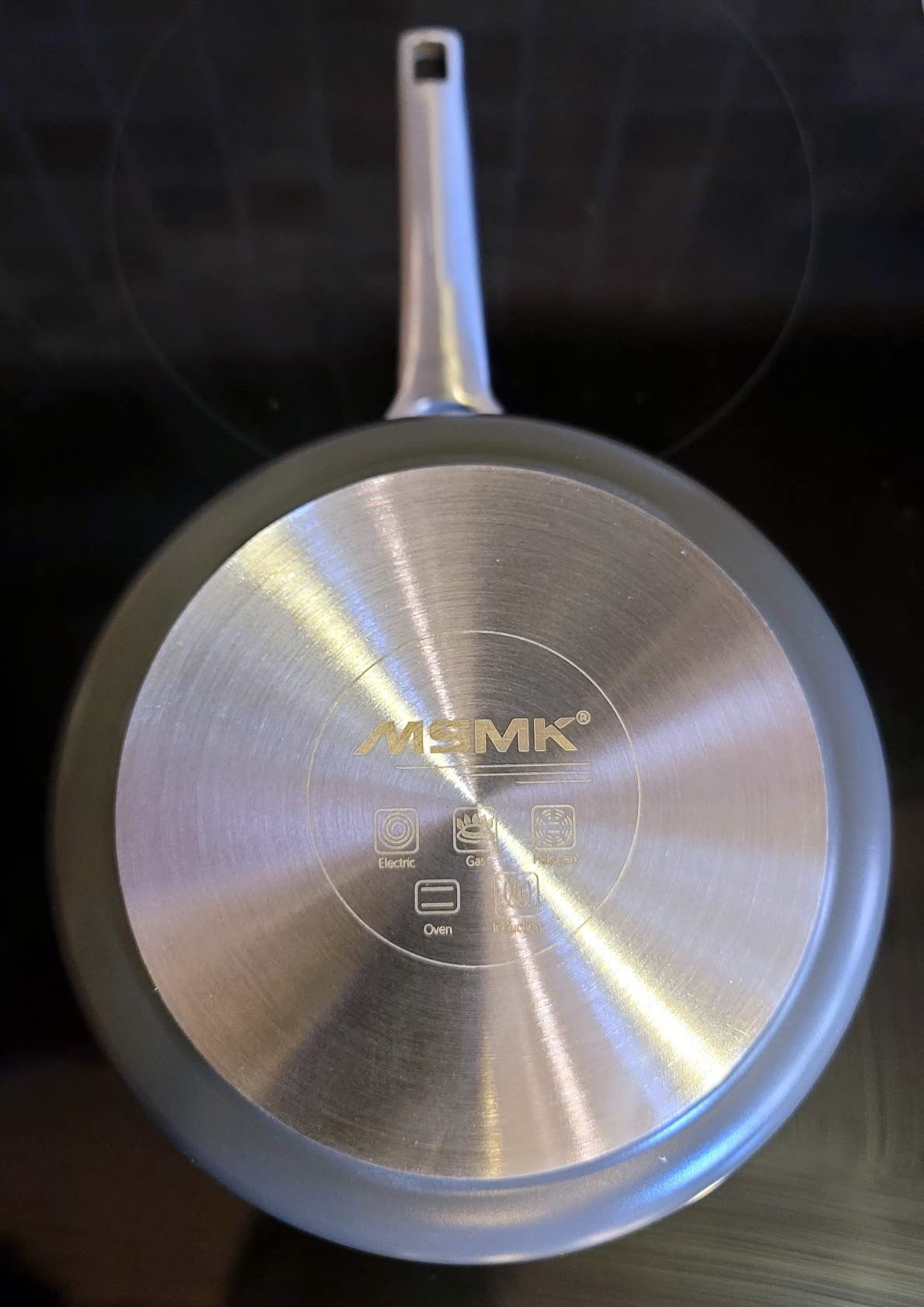 MSMK 1.5 Quart Saucepan with lid, Burnt also Non stick, Induction, Scratch-resistant, Small Cooking Pot customer photo 1