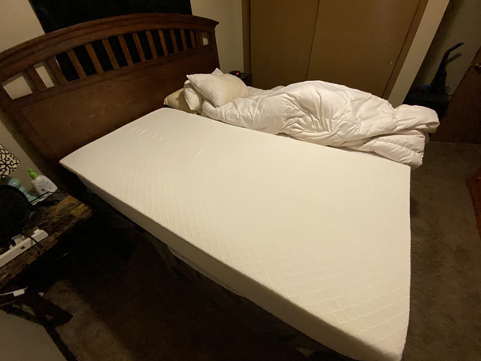 RECCI 2 Inch TwinXL Memory Foam Mattress Topper, College Dorm Pressure-Relieving Mattress Topper for Back Pain, Non-Slip Design with Removable & Washable Cover, CertiPUR-US Certified, TwinXL Size customer photo 1