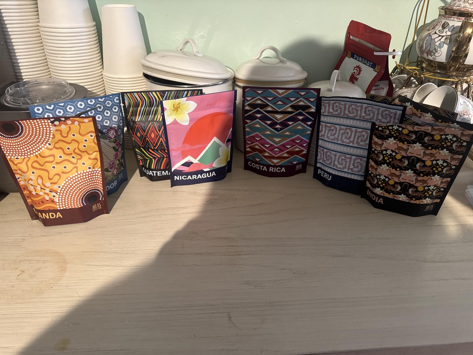 Atlas Coffee Club Coffee Sampler Gift Set, Whole Bean, 8-Pack | Coffee Sampler, Single-Origin Coffee, International Coffees, Gift Set, Whole Bean, 8 Bags customer photo 1