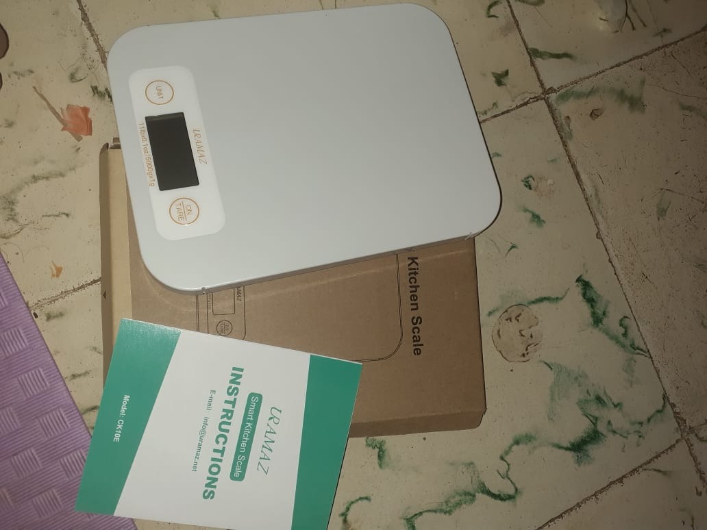 URAMAZ Smart Food Scale with Nutritional Calculator, Digital Kitchen Scale with Bluetooth App for Weight Loss, Food Weight Scale for Diet, Keto, Macro, Calories Counting, Tracking, 11lb customer photo 2