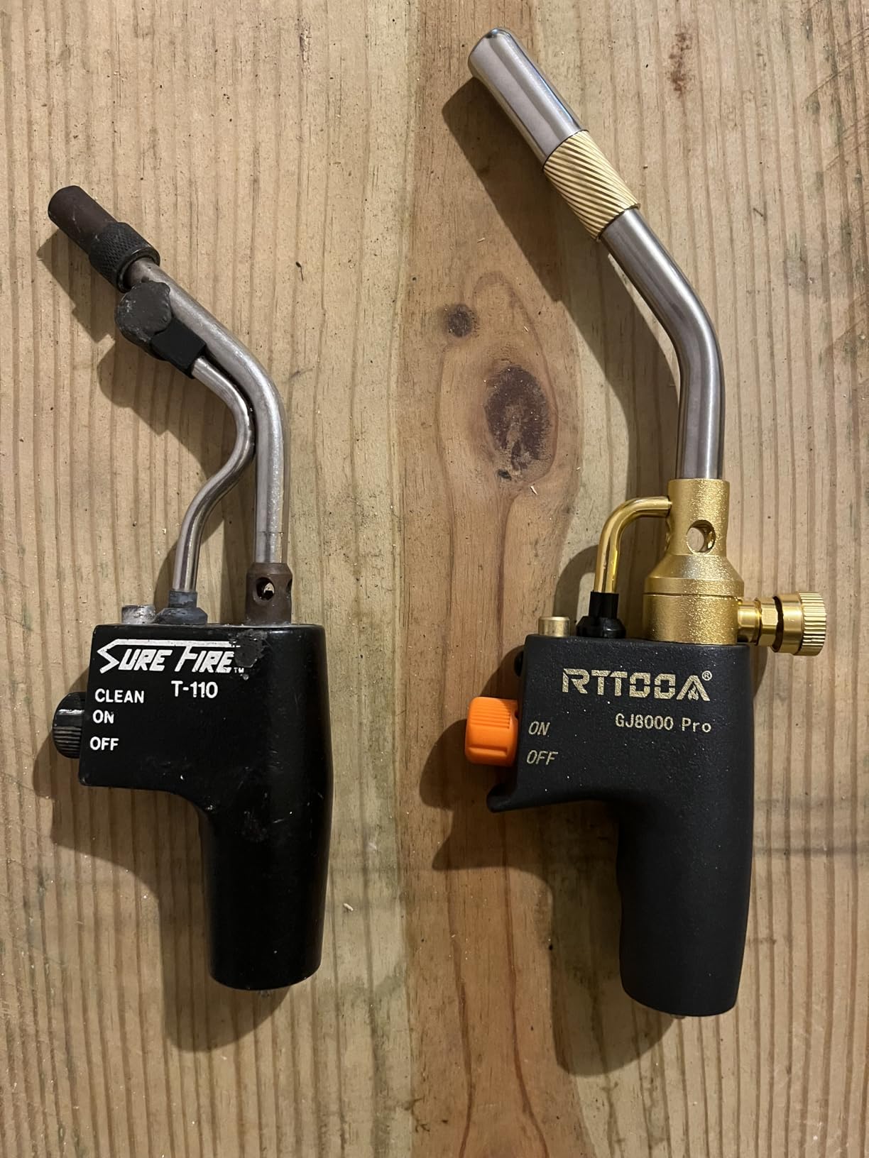 RTTOOA Propane Torch Head, GJ-8000pro High Intensity Torch Head, Trigger Start Gas Torch Kit for Propane, Pencil Flame Welding Torch Fuel by Mapp/Map/Propane, Soldering, Cooking (CSA Certified) customer photo 1
