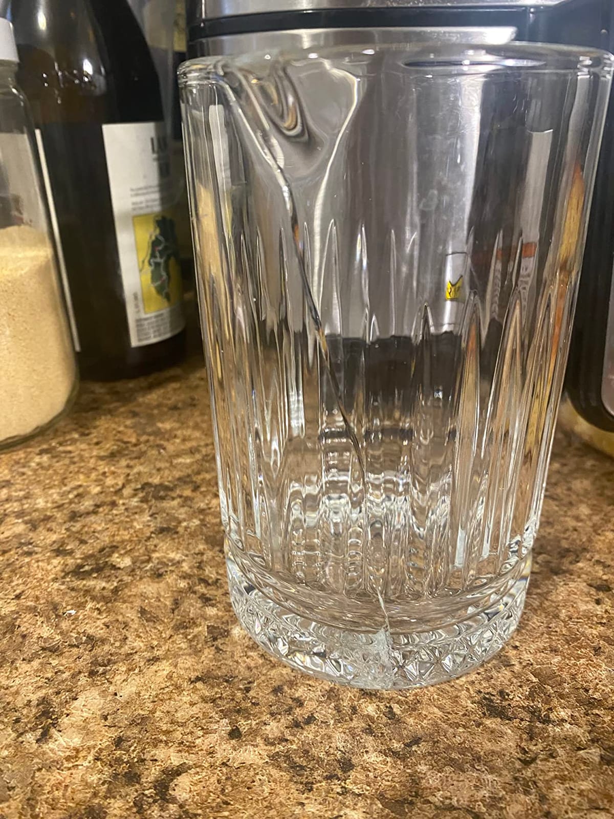 Viski Pedestal Crystal Cocktail Mixing Glass Perfect for Manhattan, Martini, Old Fashioned, Whiskey Sour, Negroni, Bartender Tools, Bartending Supplies, Home Bar Accessories, 23 oz customer photo 1