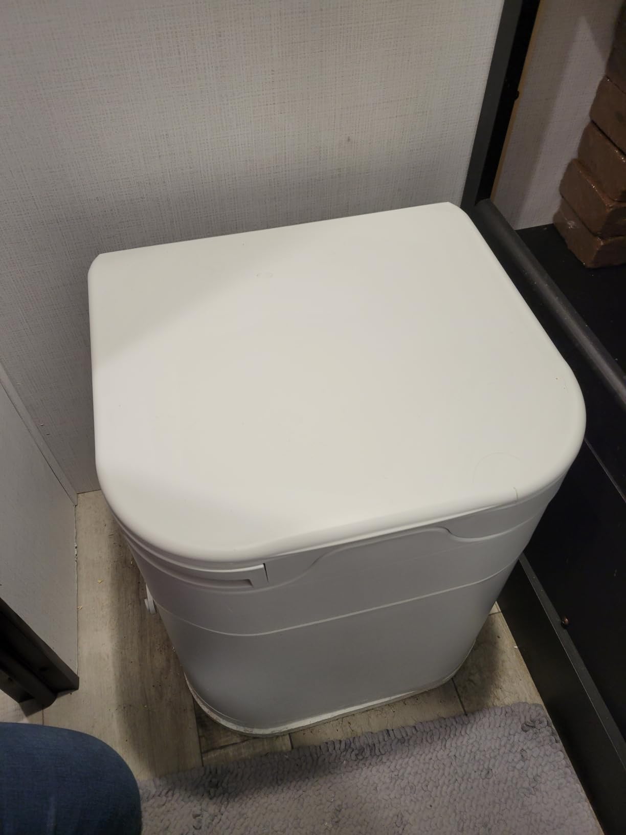Origin Composting Toilet - 12V Electric Agitator, Urine Diverting RV Toilet for Van Life, Tiny Home & Boat - 15