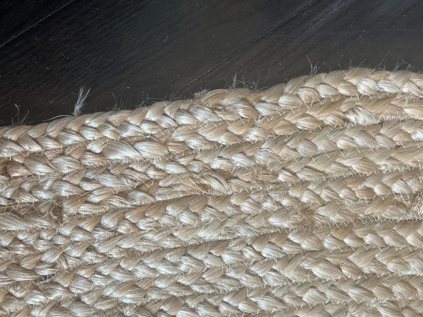 FRELISH DECOR Handwoven Jute Area Rug - 8x10 Feet Natural Yarn - Rustic Vintage Beige Braided Reversible Rectangular Rugs for Bedroom - Kitchen - Living Room - Farmhouse (8' x 10' Natural) customer photo 2