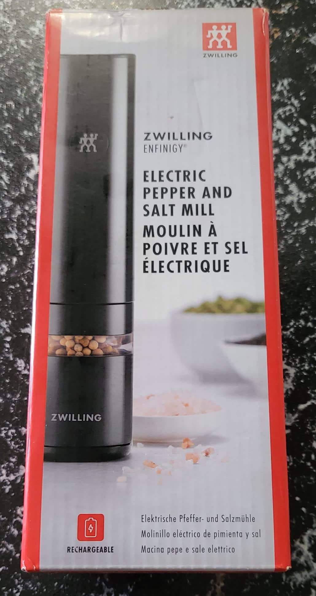 ZWILLING Enfinigy Electric Salt/Pepper Mill - Black customer photo 2
