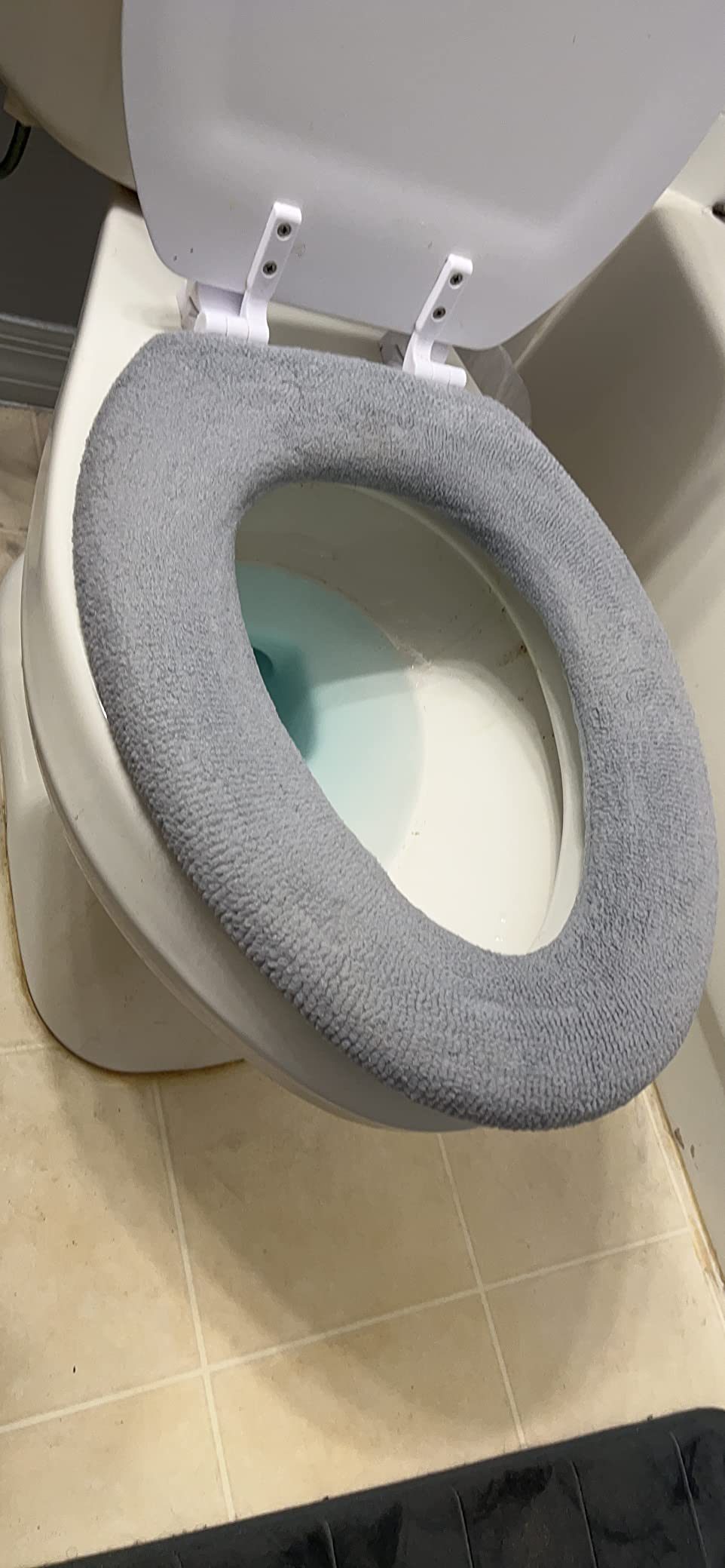 Legigo 5 Pack Toilet Seat Cover, Soft Toilet Seat Warmer Pads for Bathroom | Warmth, Comfort & Easy to Install, Washable and Stretchable (Pumpkin Modelling) customer photo 1