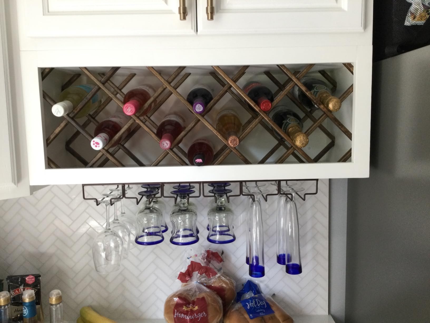 28-Bottle Trimmable Wine Rack Lattice Panel Inserts in Unfinished Solid North American Hard Maple customer photo 1